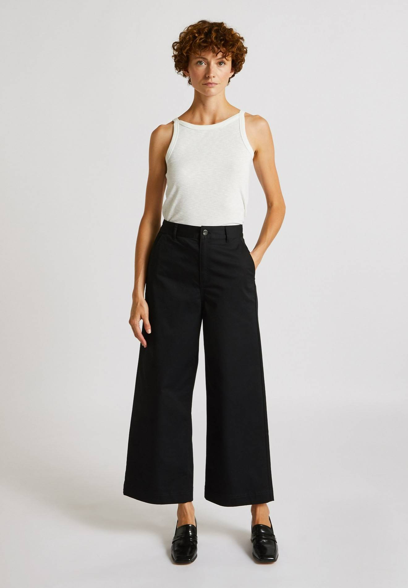Pantalon large, Noir, large image number 3