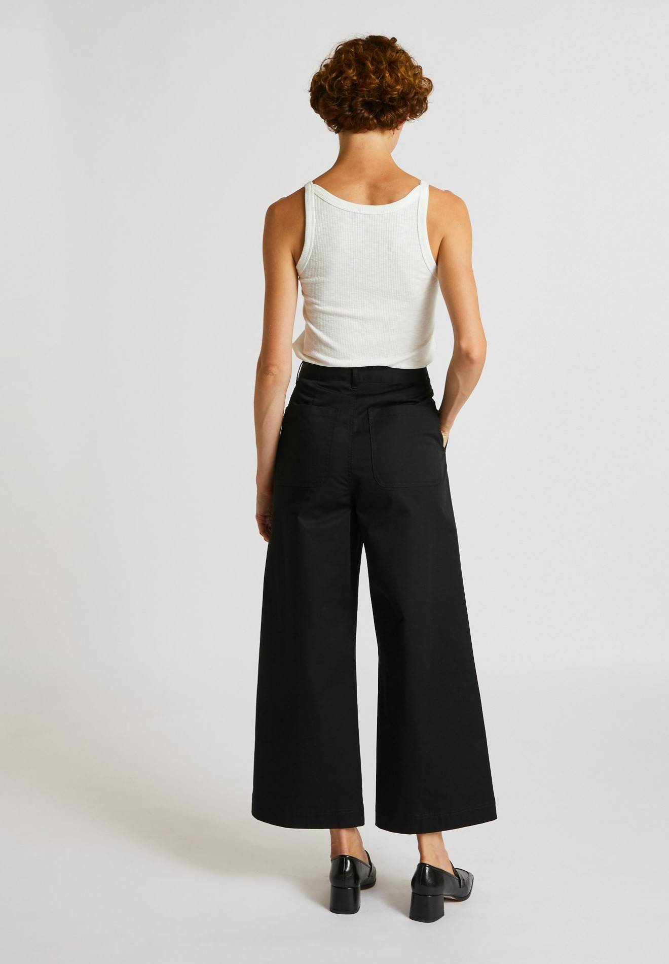 Pantalon large, Noir, large image number 4