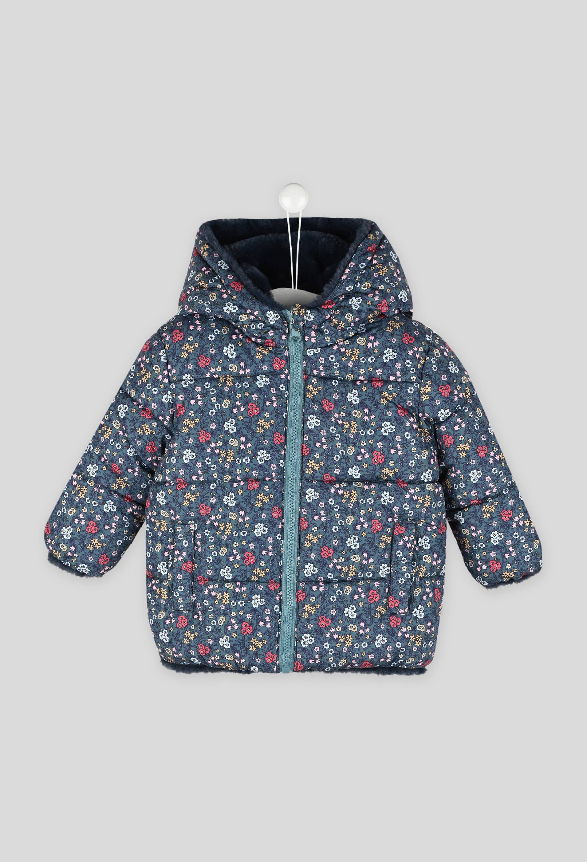 Blouson r{versible avec de la fausse fourrure, BLEU, large image number 0