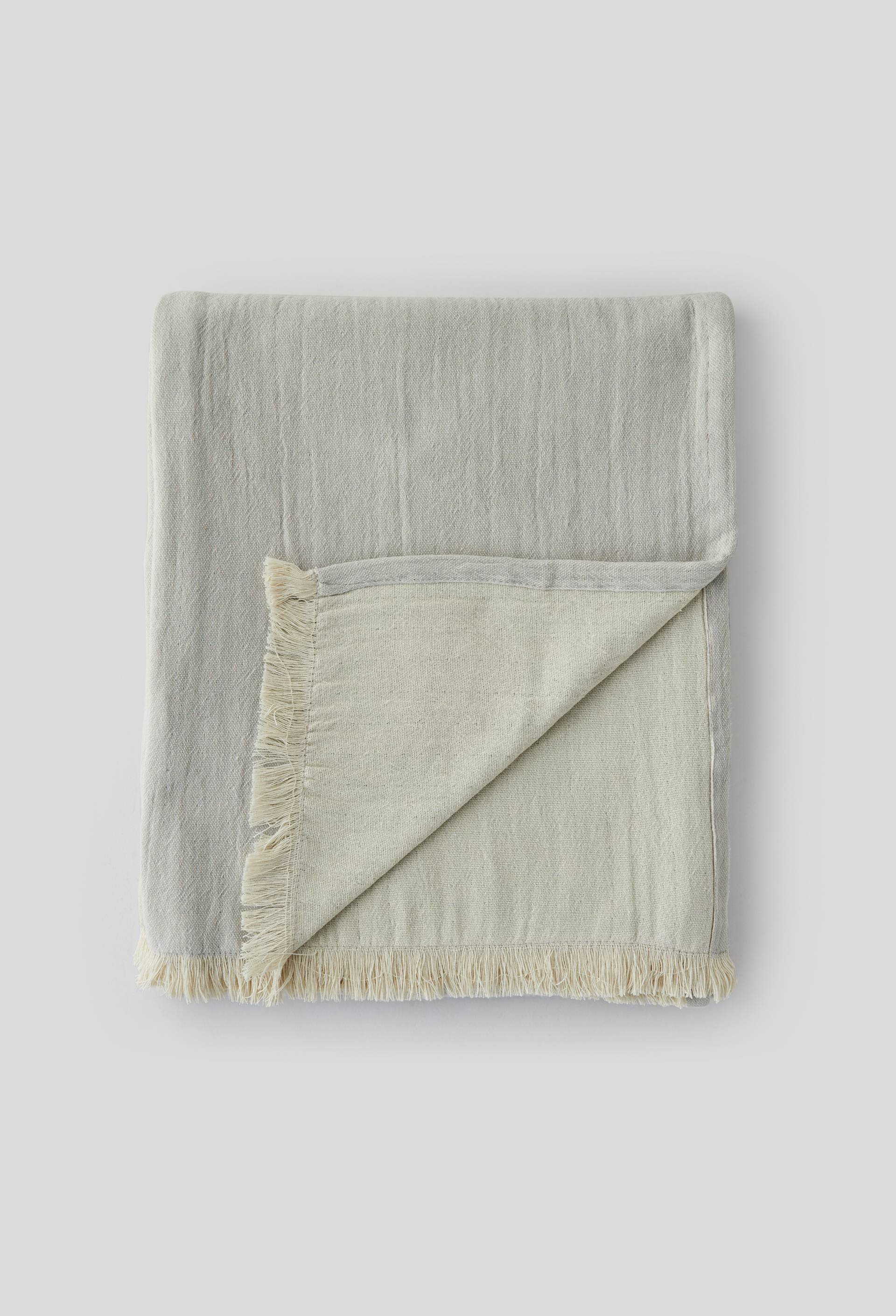 Plaid chiné, Gris, large image number 0