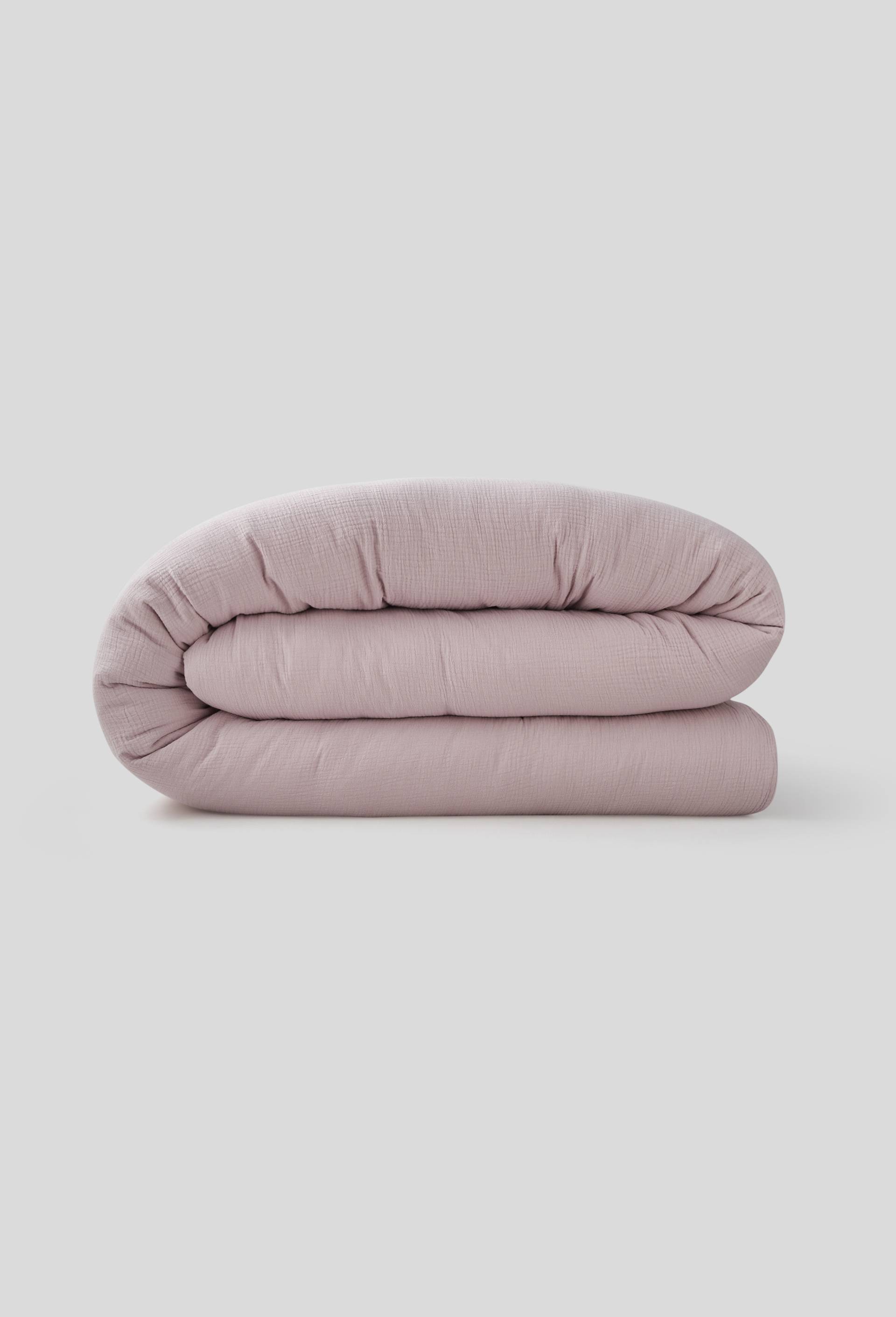 Housse de couette 240cm, gaze de coton, Rose clair, large image number 0
