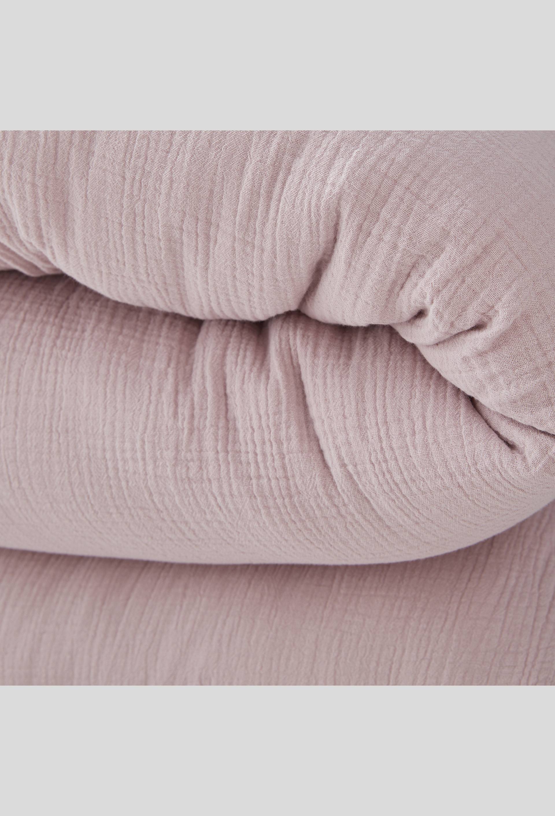 Housse de couette 240cm, gaze de coton, Rose clair, large image number 1