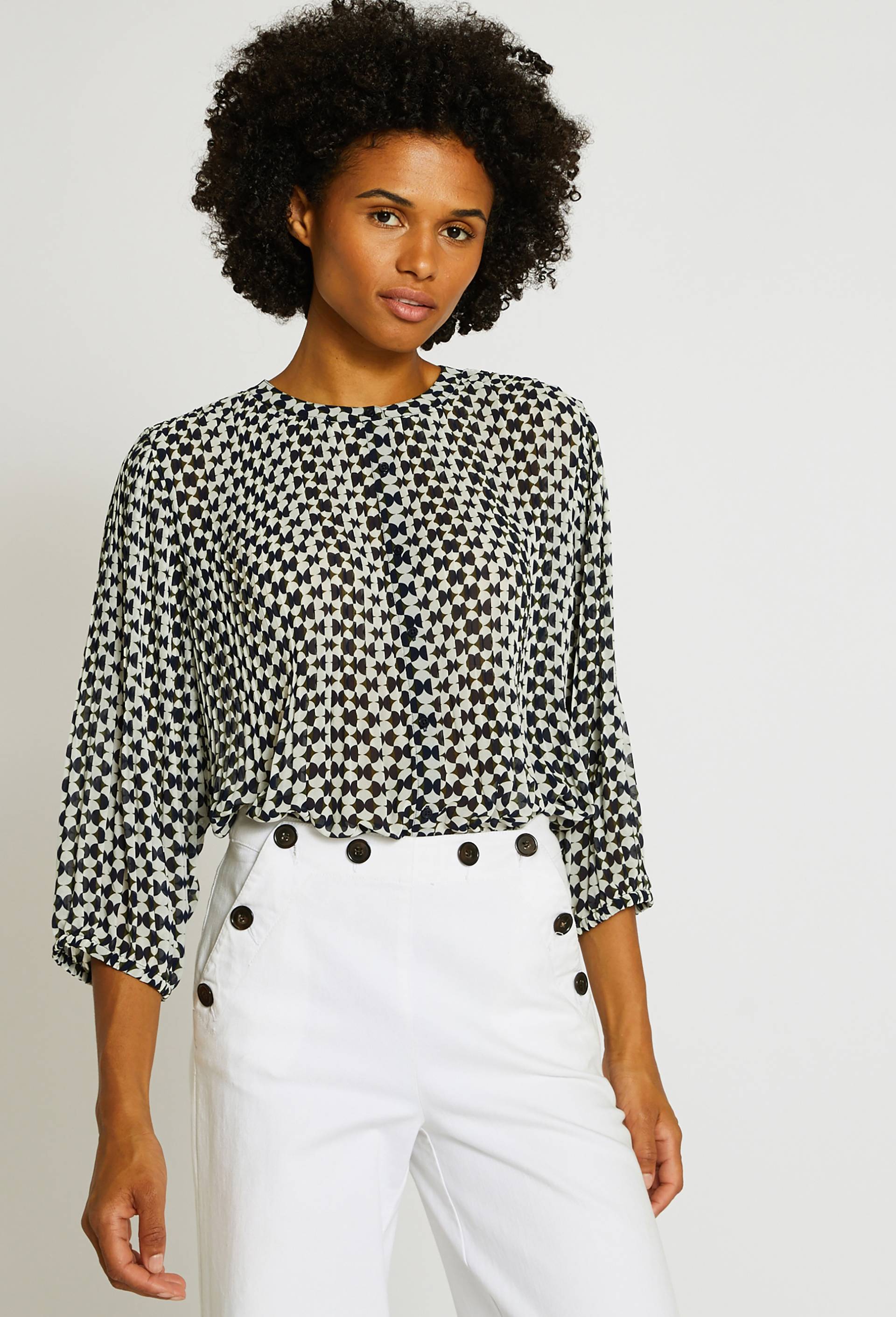Blouse imprimée, Bleu foncé, large image number 0.0