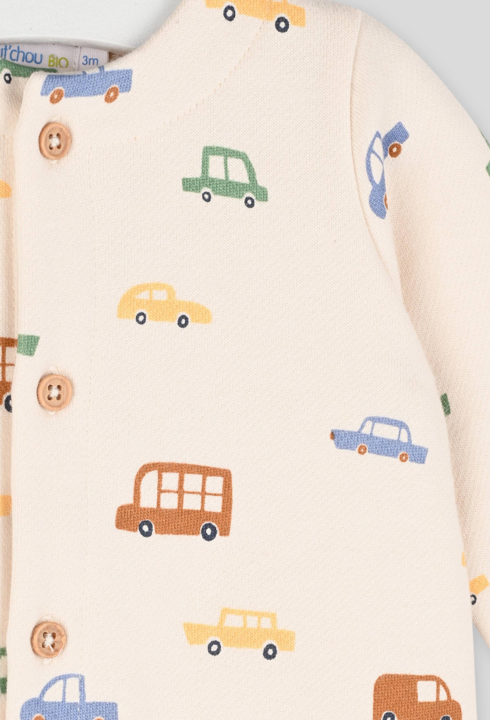 Combinaison molleton, certifi{e Oekotex et Organic, Beige clair, large image number 2.0