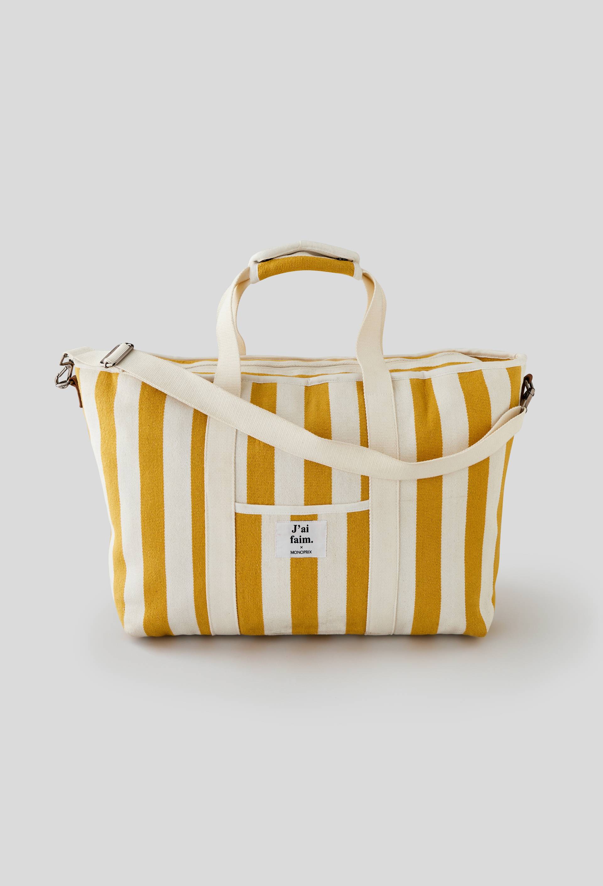Sac de pique-nique - J ai faim x Monoprix, Jaune clair, large image number 0