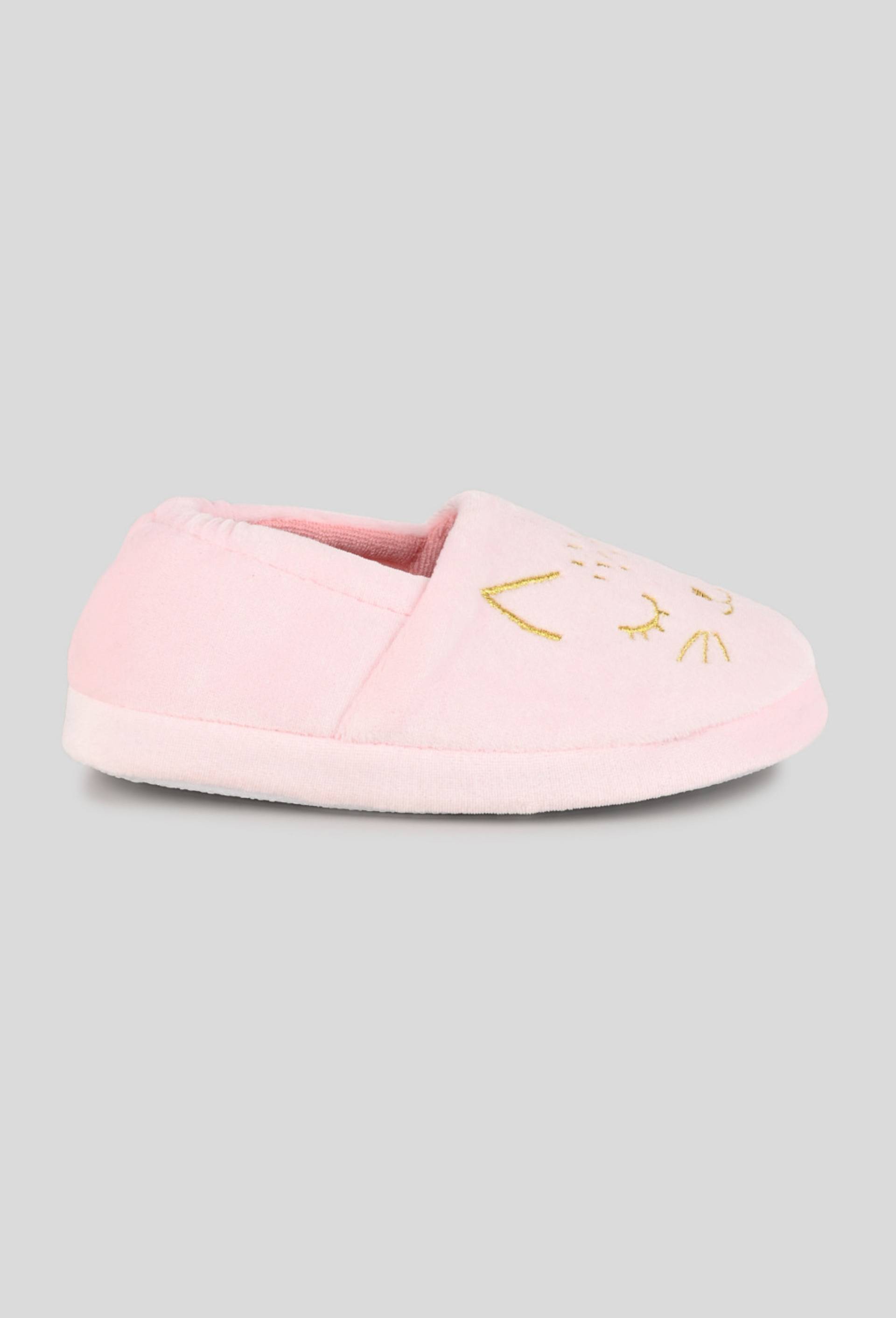 Chaussons brodés, Rose clair, large image number 0