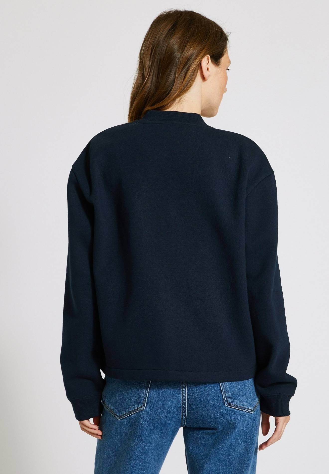 Cardigan en molleton, Bleu foncé, large image number 4