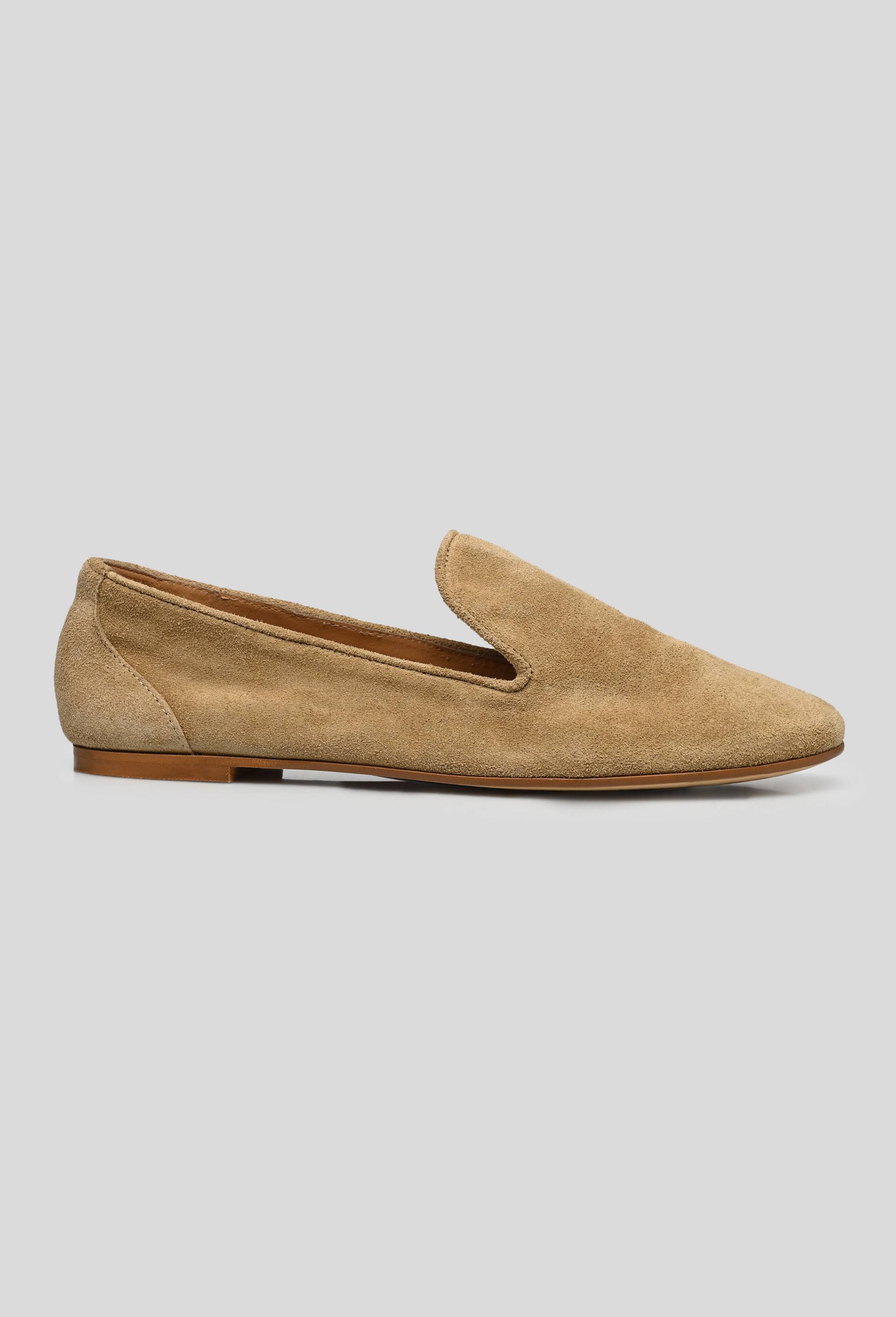 Mocassins, croûte de cuir responsable, Beige, large image number 0.0