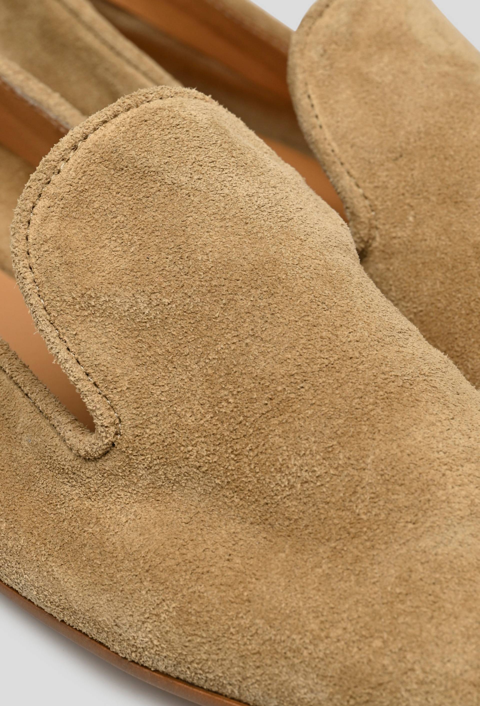 Mocassins, croûte de cuir responsable, Beige, large image number 2.0