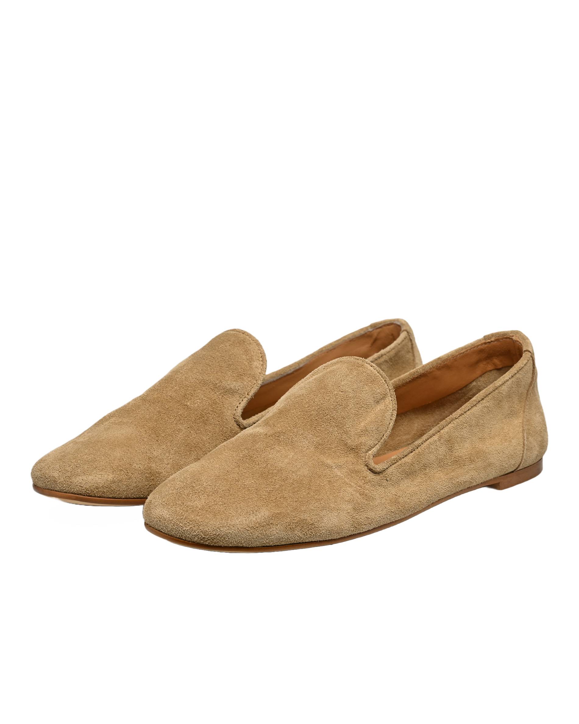 Mocassins, croûte de cuir responsable, Beige, large image number 4.0