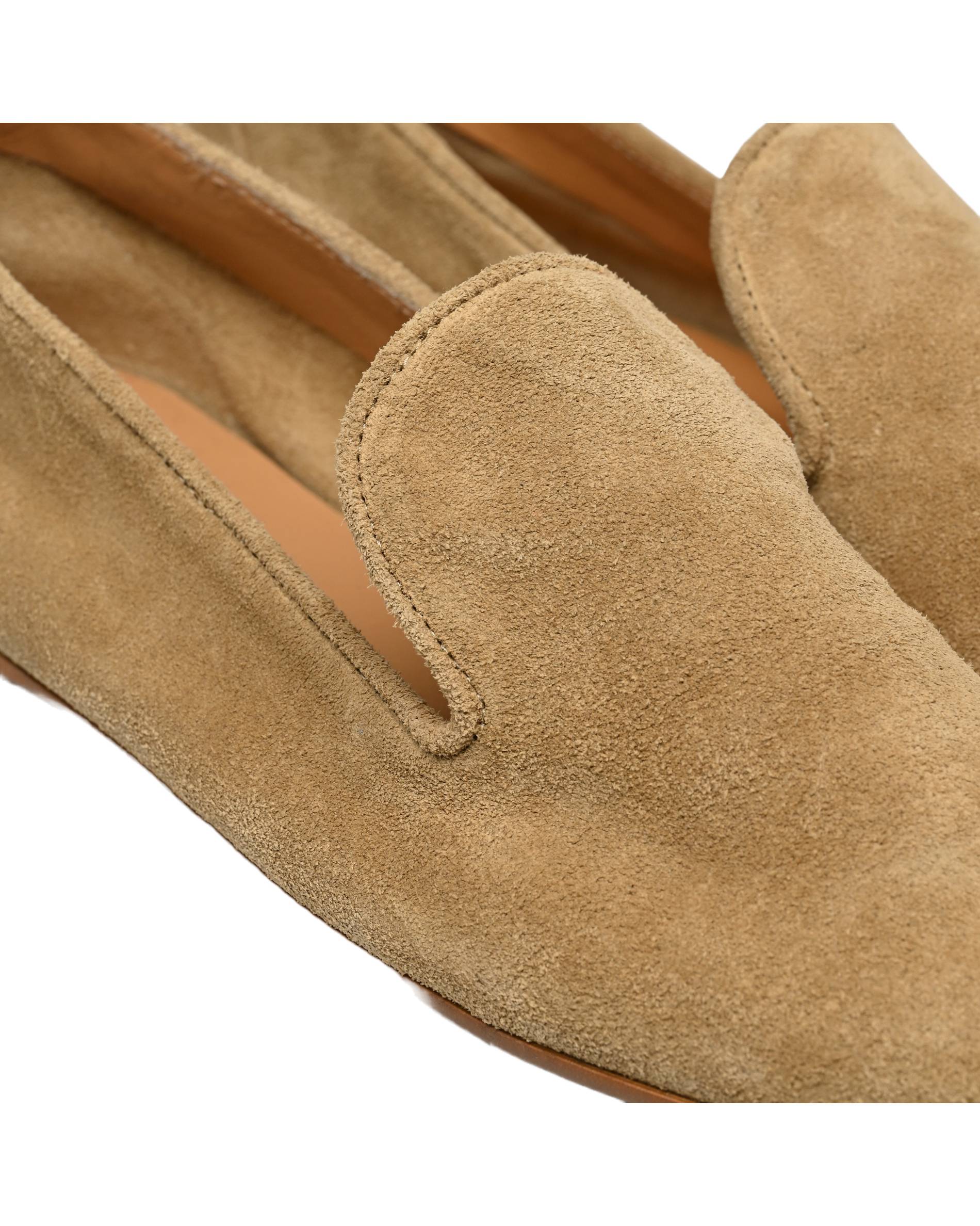 Mocassins, croûte de cuir responsable, Beige, large image number 5.0