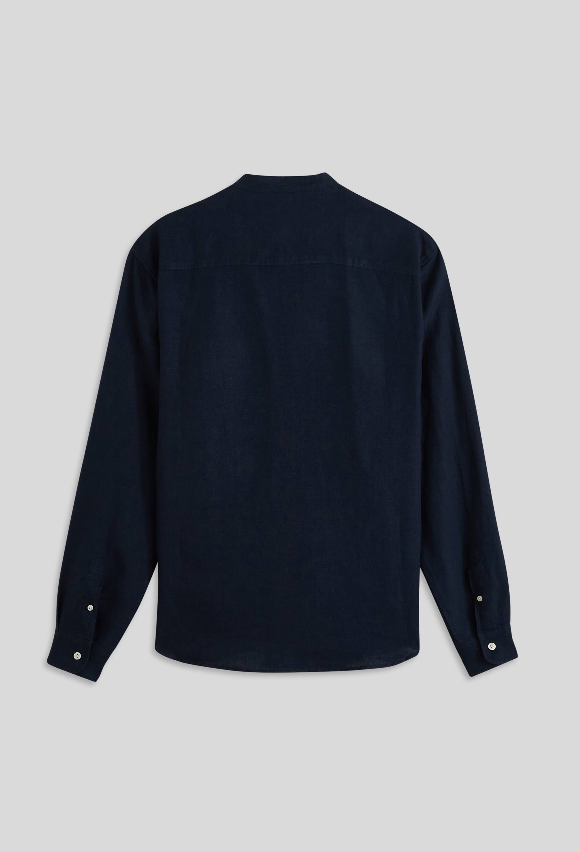 Chemise manches longues en lin, Bleu foncé, large image number 1