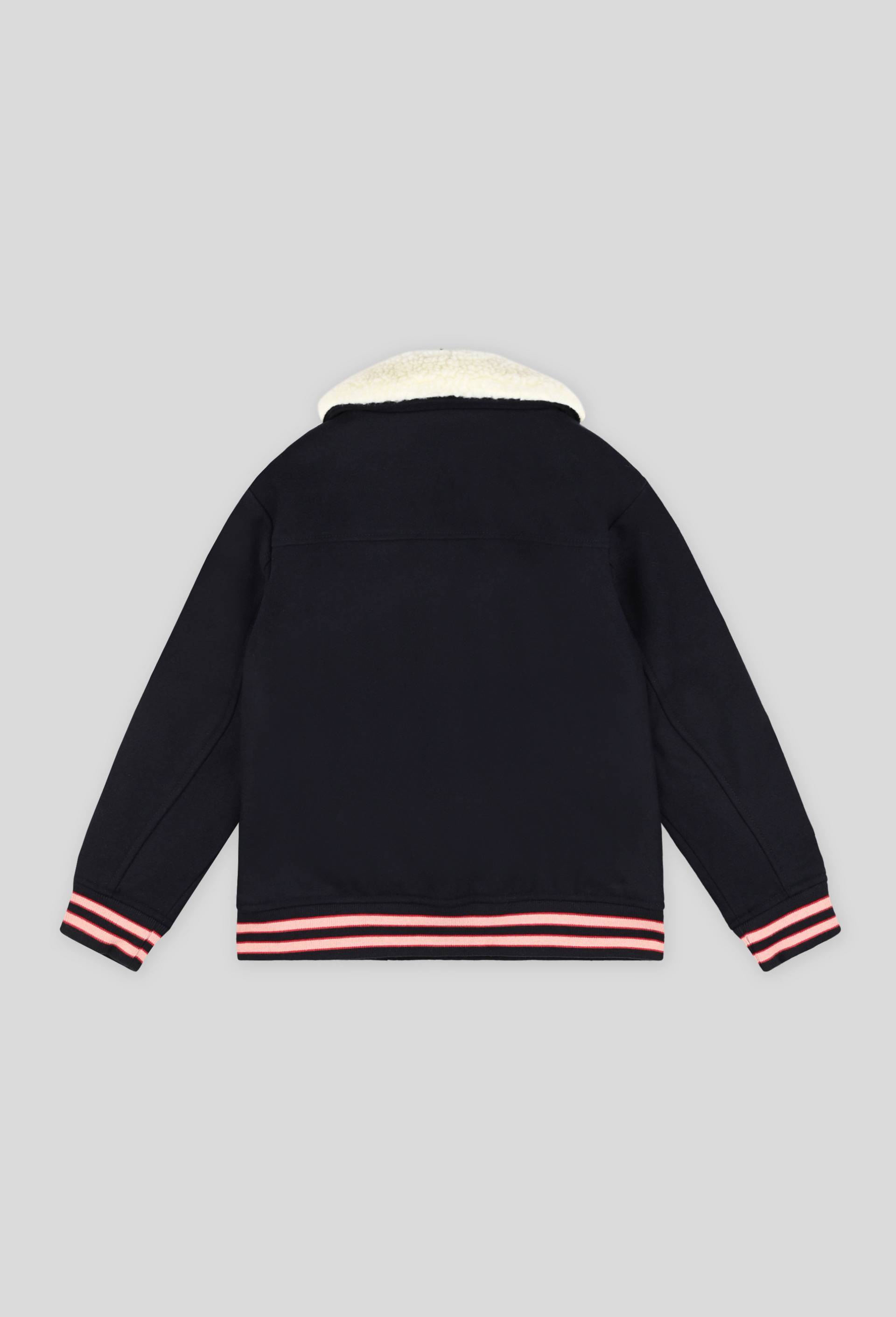 Manteau col sherpa, Bleu foncé, large image number 1.0