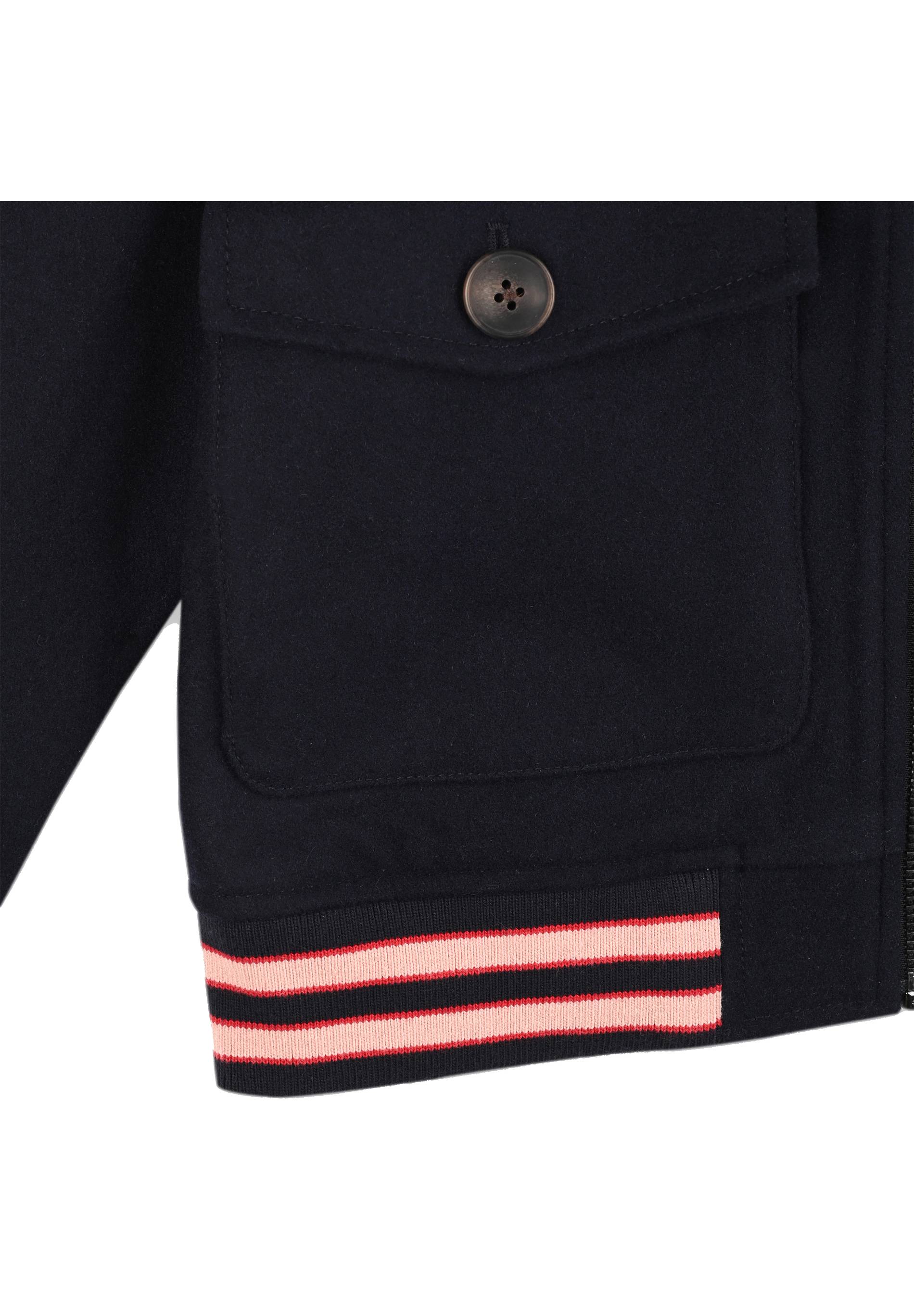 Manteau col sherpa, Bleu foncé, large image number 5