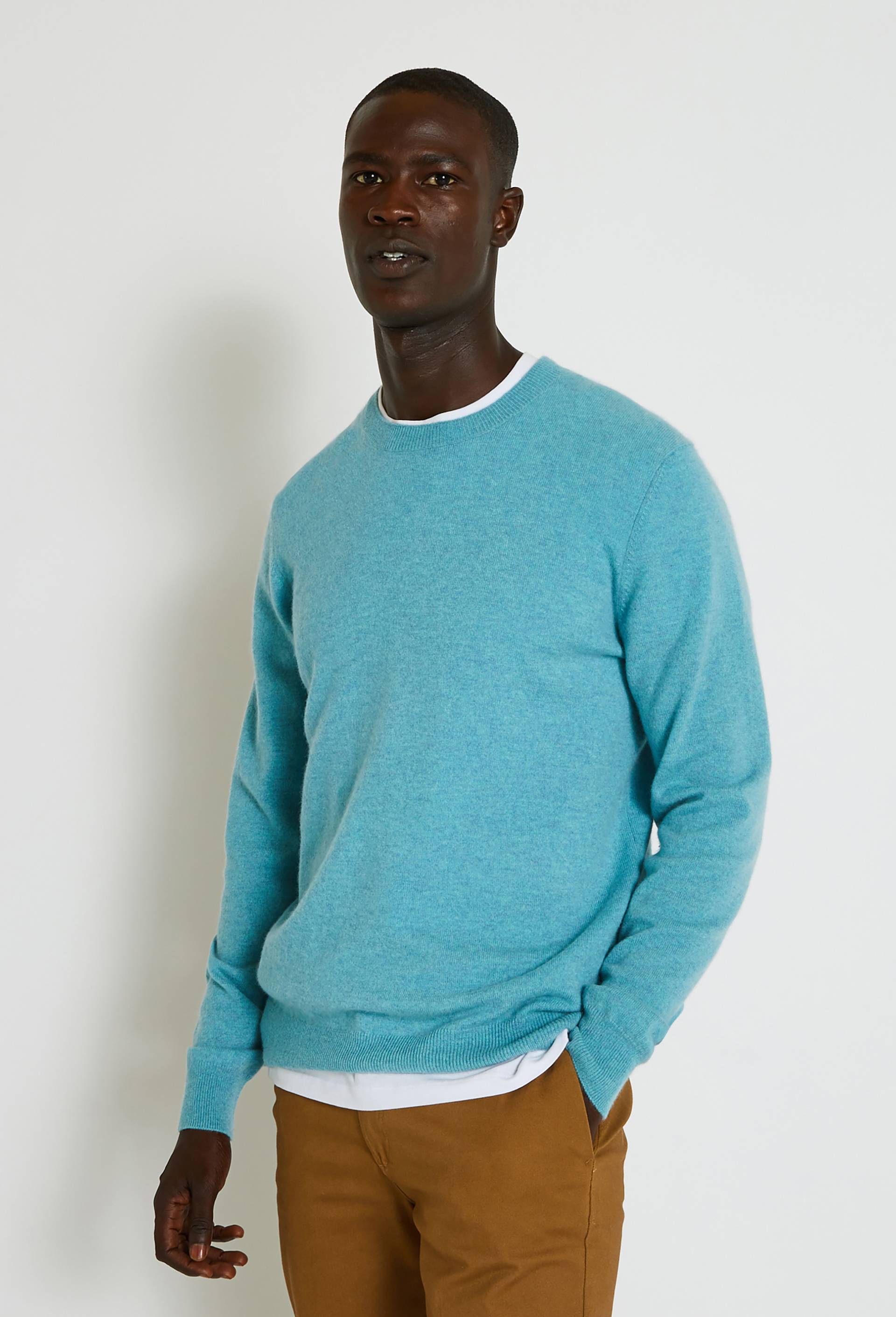 Pull en cachemire certifié Oekotex, BLEU, large image number 0.0