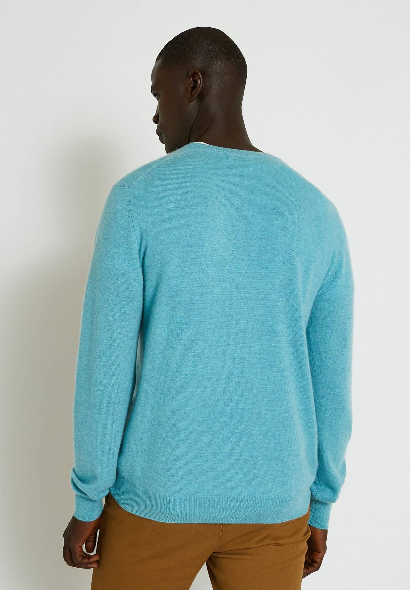 Pull en cachemire certifié Oekotex, BLEU, large image number 4