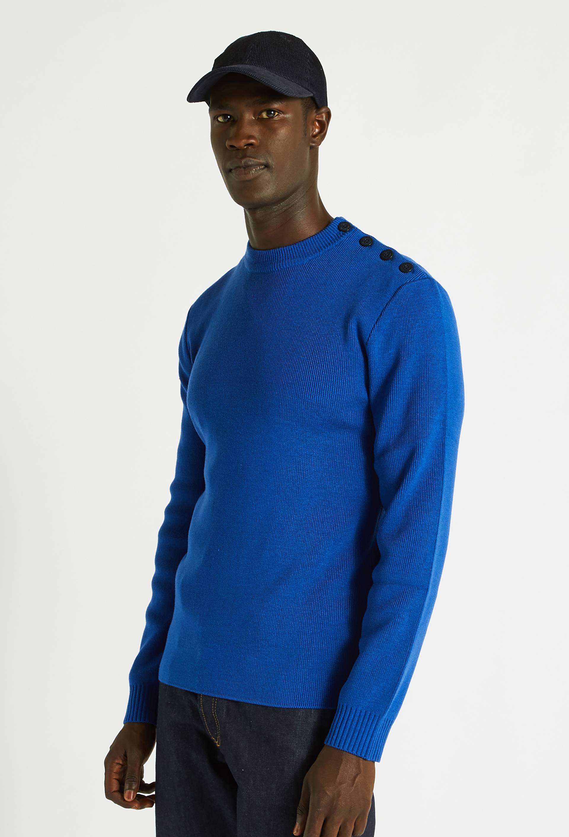 Pull contenant de la laine certifié Oekotex, Bleu, large image number 0.0