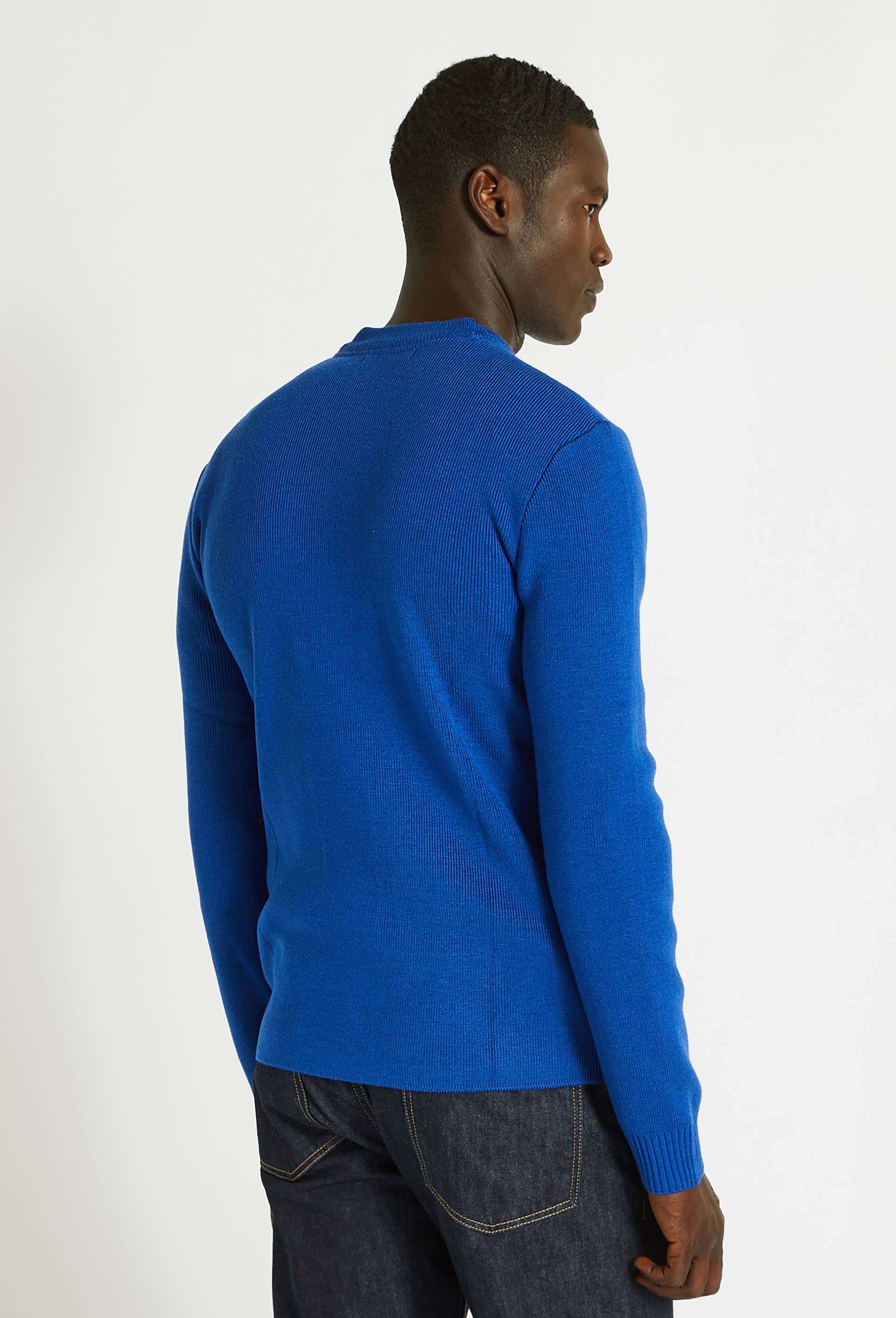 Pull contenant de la laine certifié Oekotex, Bleu, large image number 1.0
