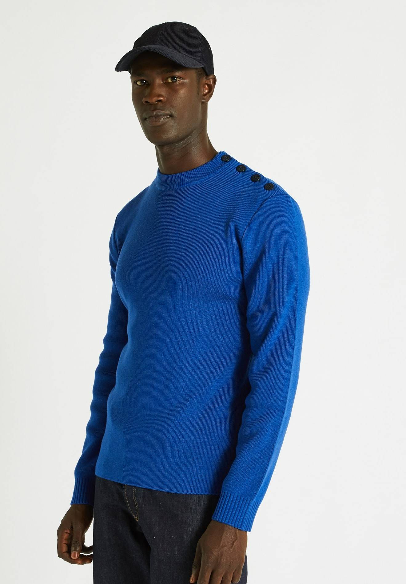 Pull contenant de la laine certifié Oekotex, Bleu, large image number 3