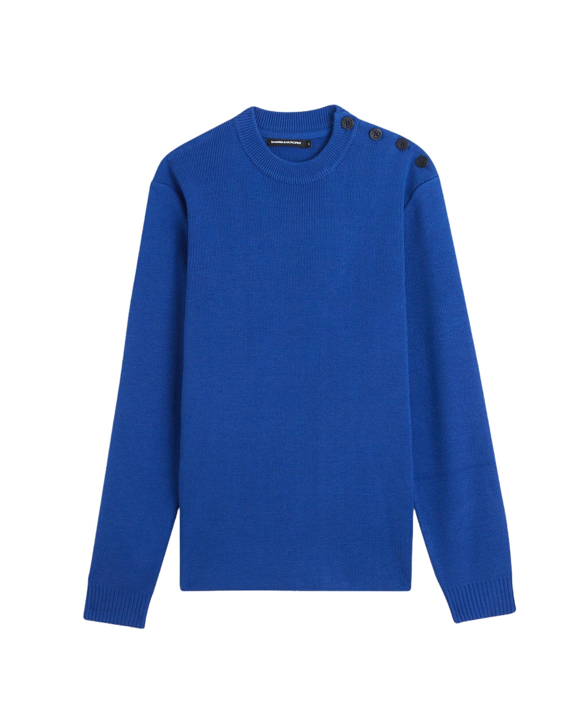 Pull contenant de la laine certifié Oekotex, Bleu, large image number 5.0