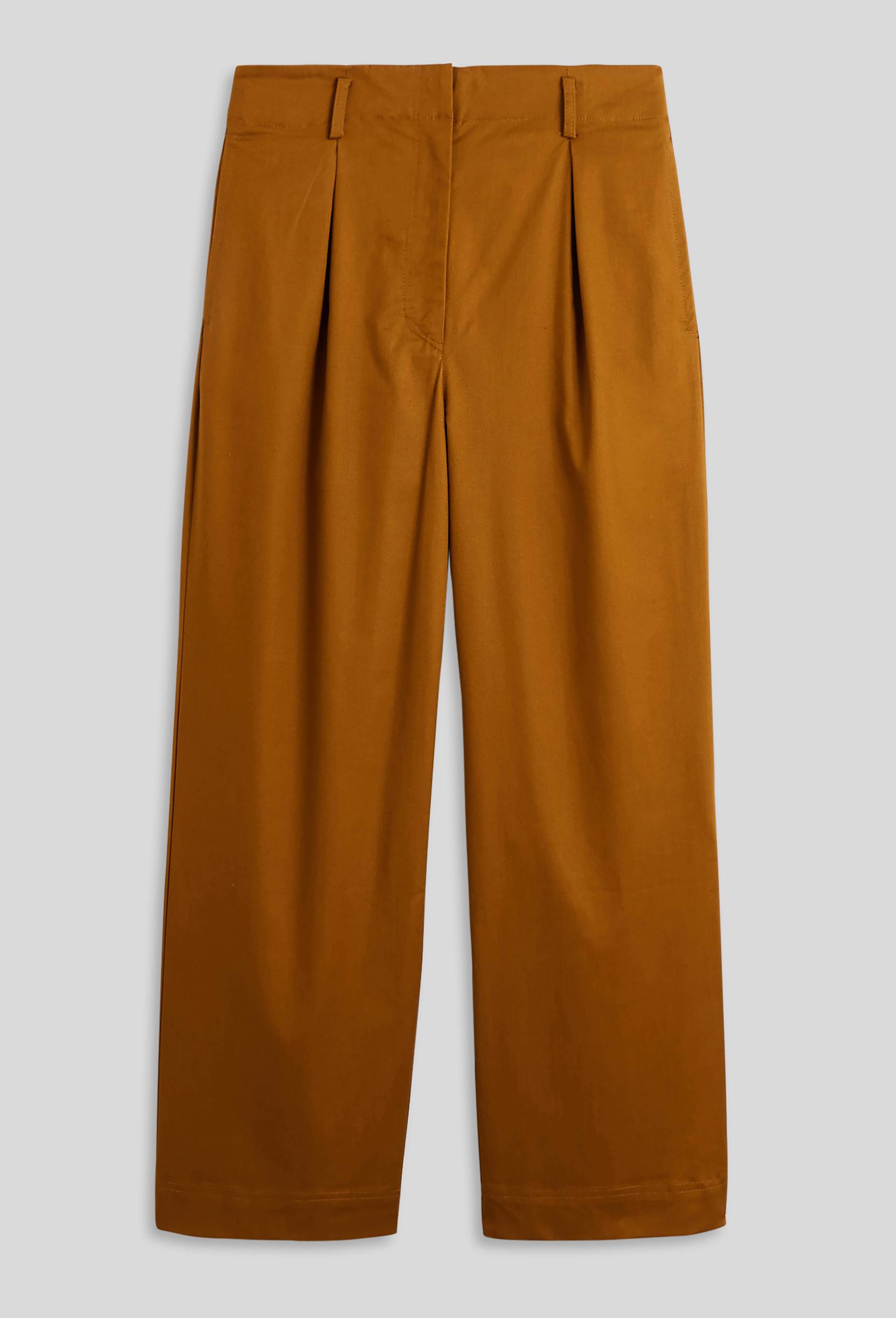 Pantalon flare en coton, Brun clair, large image number 3.0
