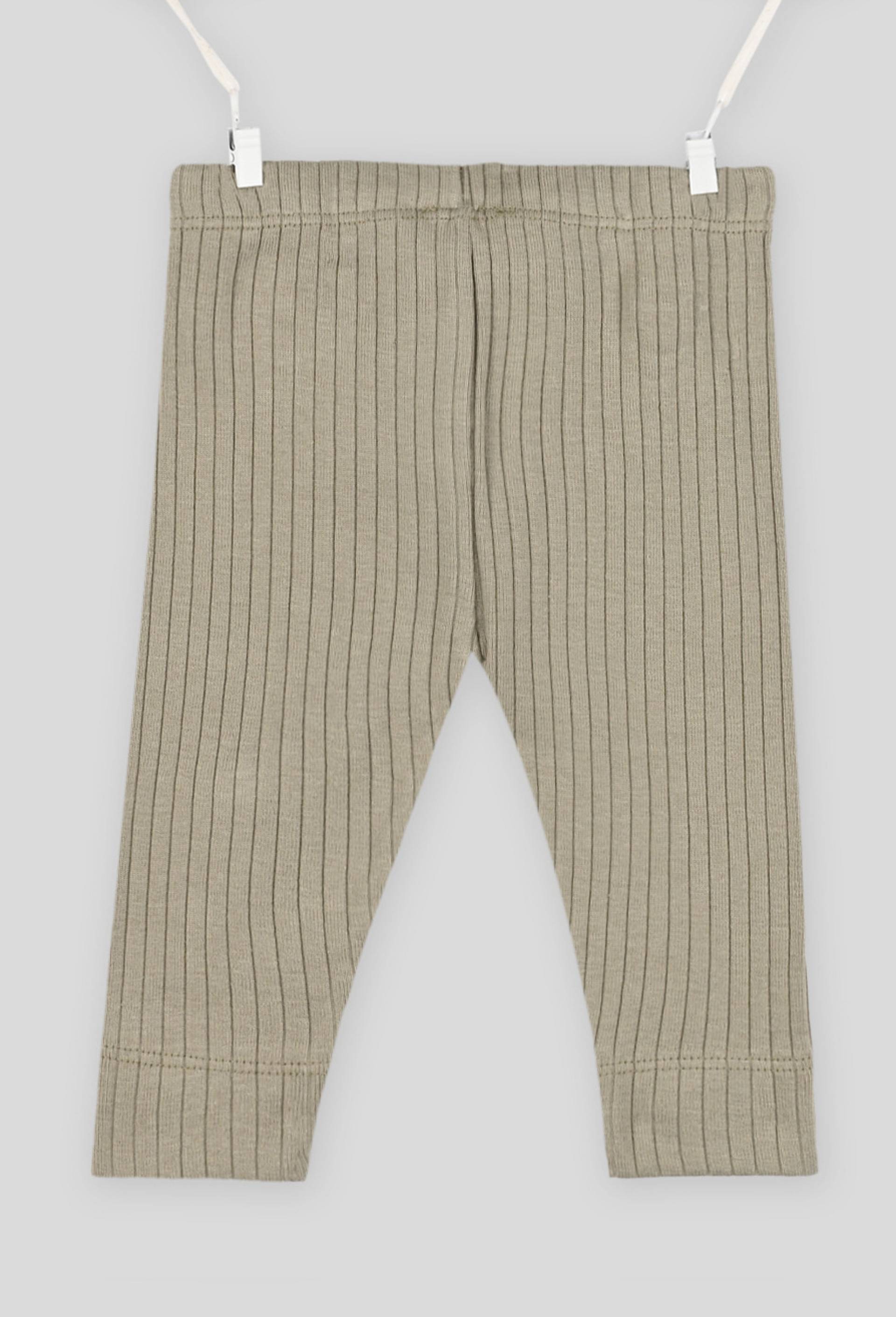 Legging mixte uni, en coton BIO, Vert clair, large image number 1