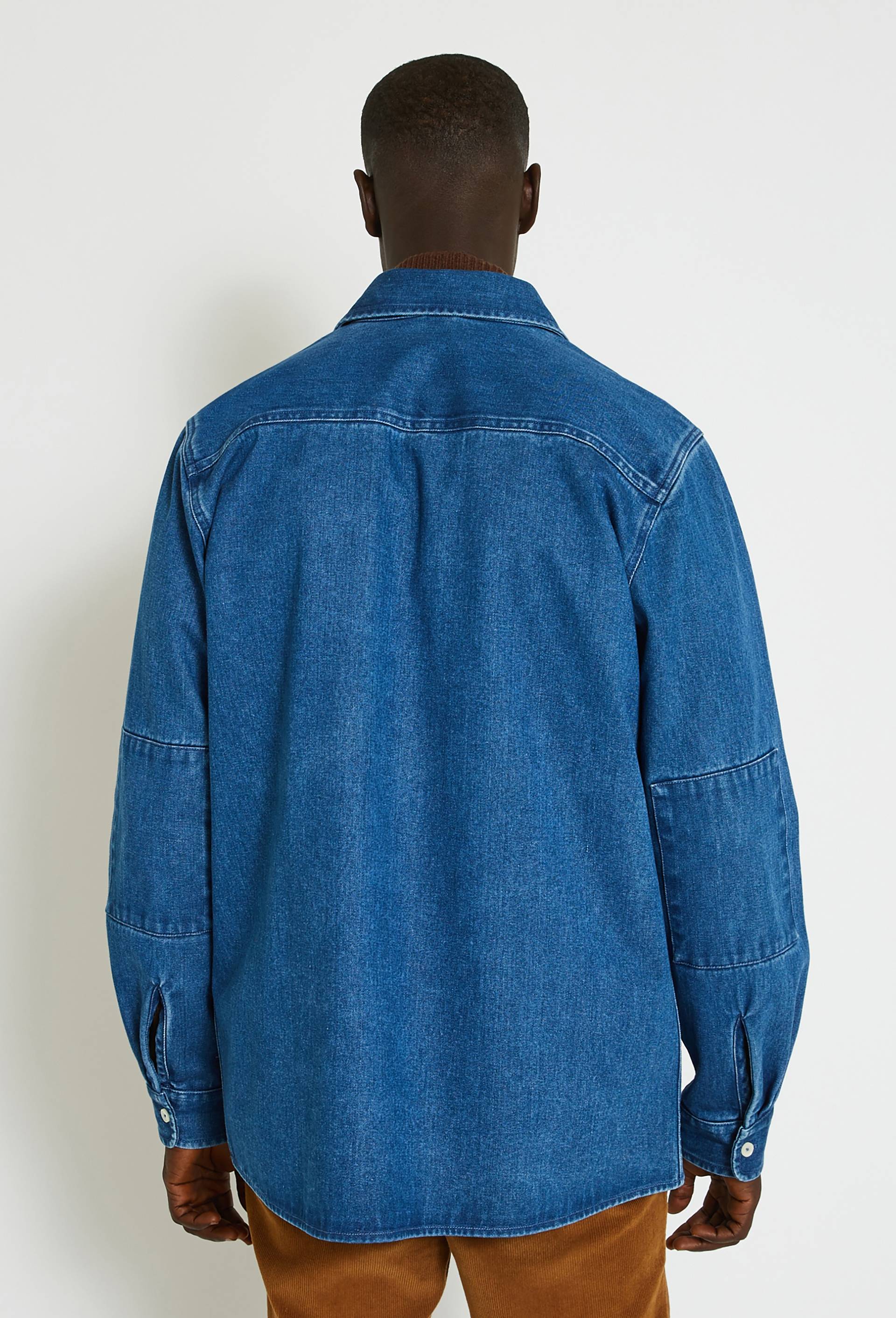 Surchemise en jean certifiée Oekotex, Bleu foncé, large image number 1.0