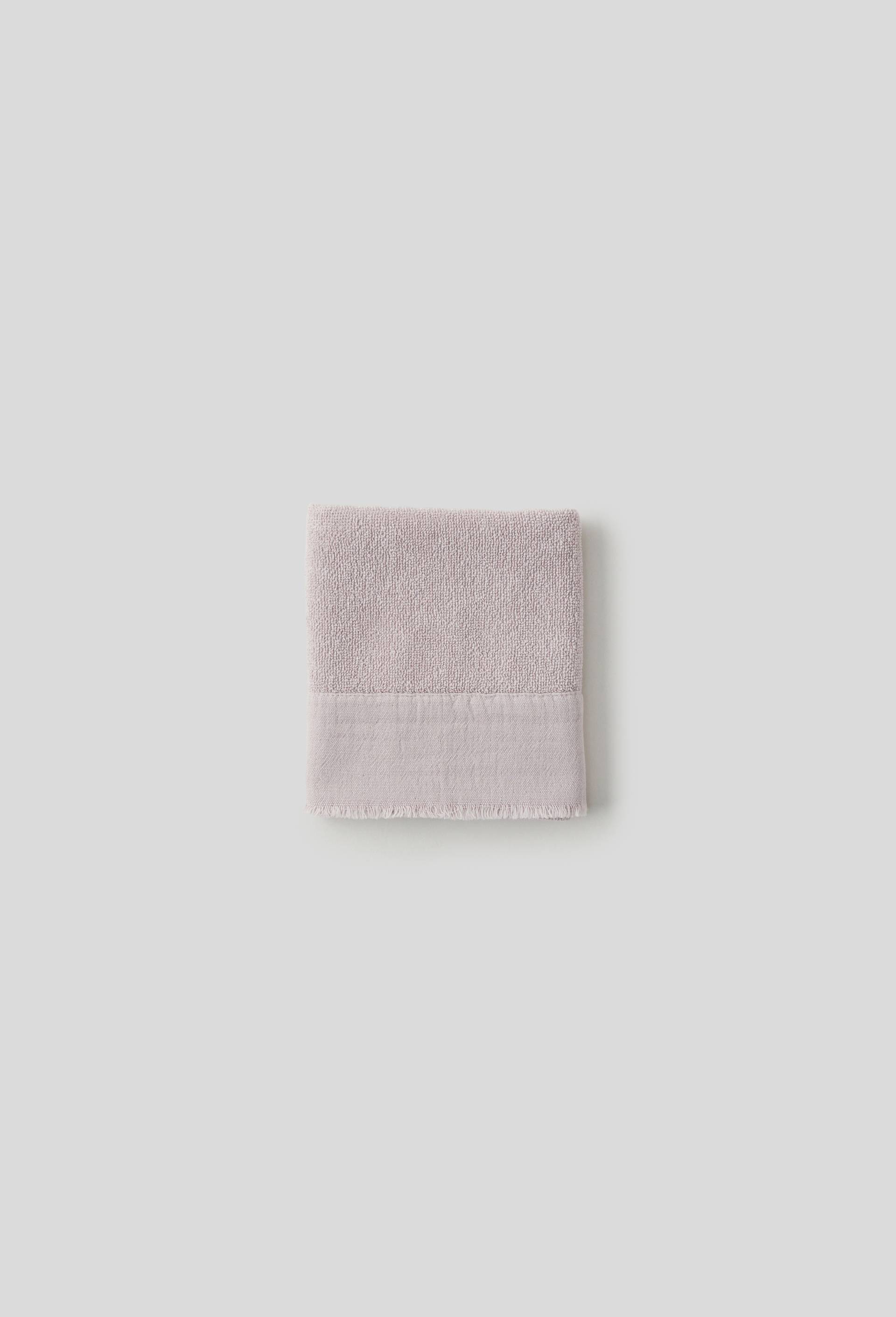 Serviette invité à franges, couleur lila, 30x50cm, 100% coton bi o, oekotex, Violet clair, large image number 0