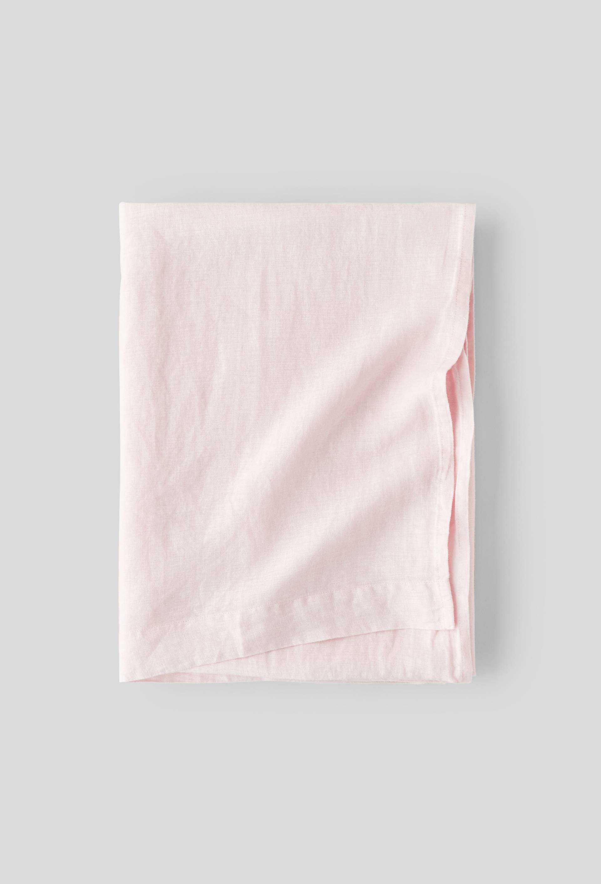 Drap plat, 180X290 cm, lin, 145 de grammage par mètre carré, euroflax, Rose clair, large image number 0