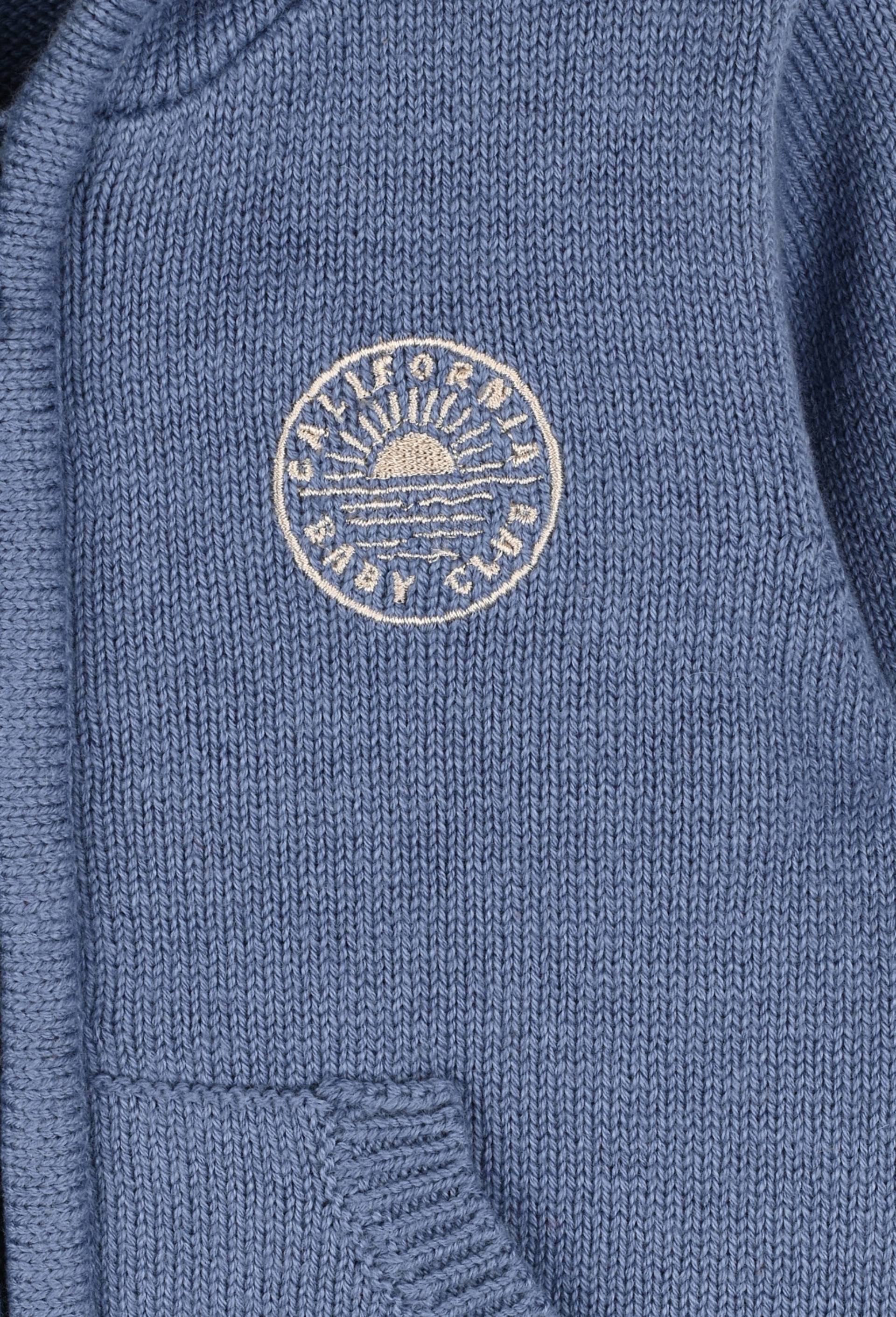 Pull zippé certifié Oekotex, Bleu, large image number 2