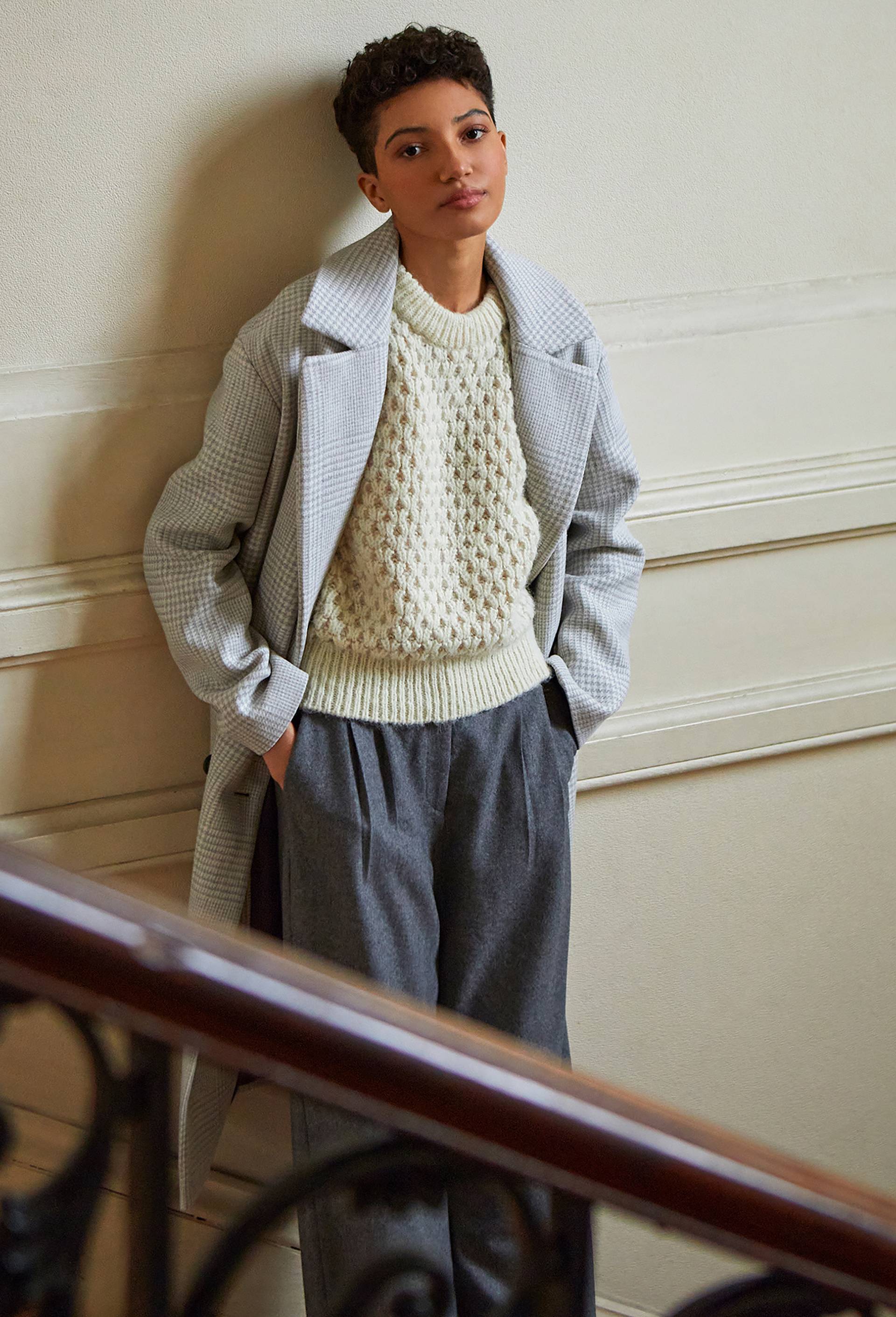 Manteau long, Ecru, large image number 0