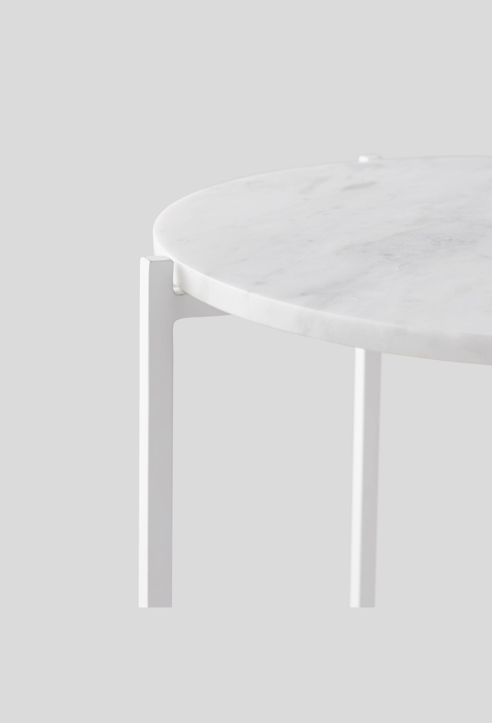 Table en marbre, Blanc, large image number 1