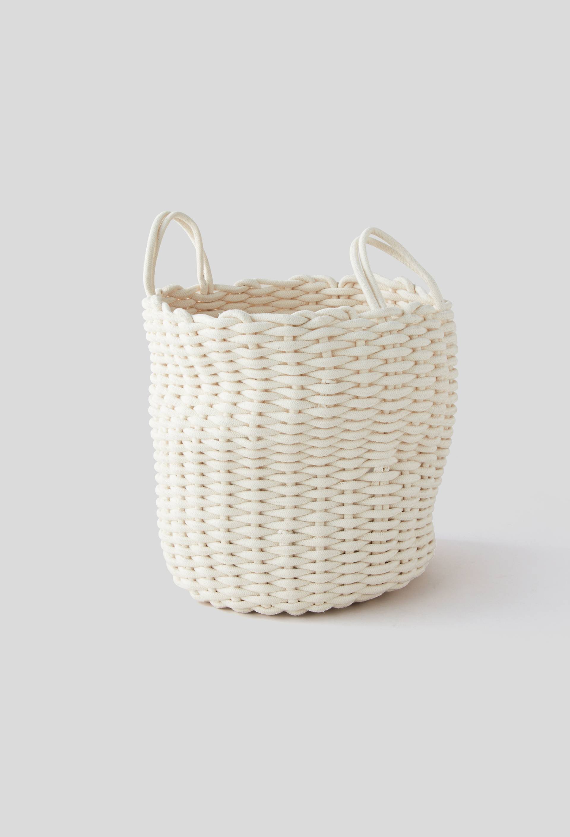 Panier en corde, grand modèle, Ecru, large image number 0