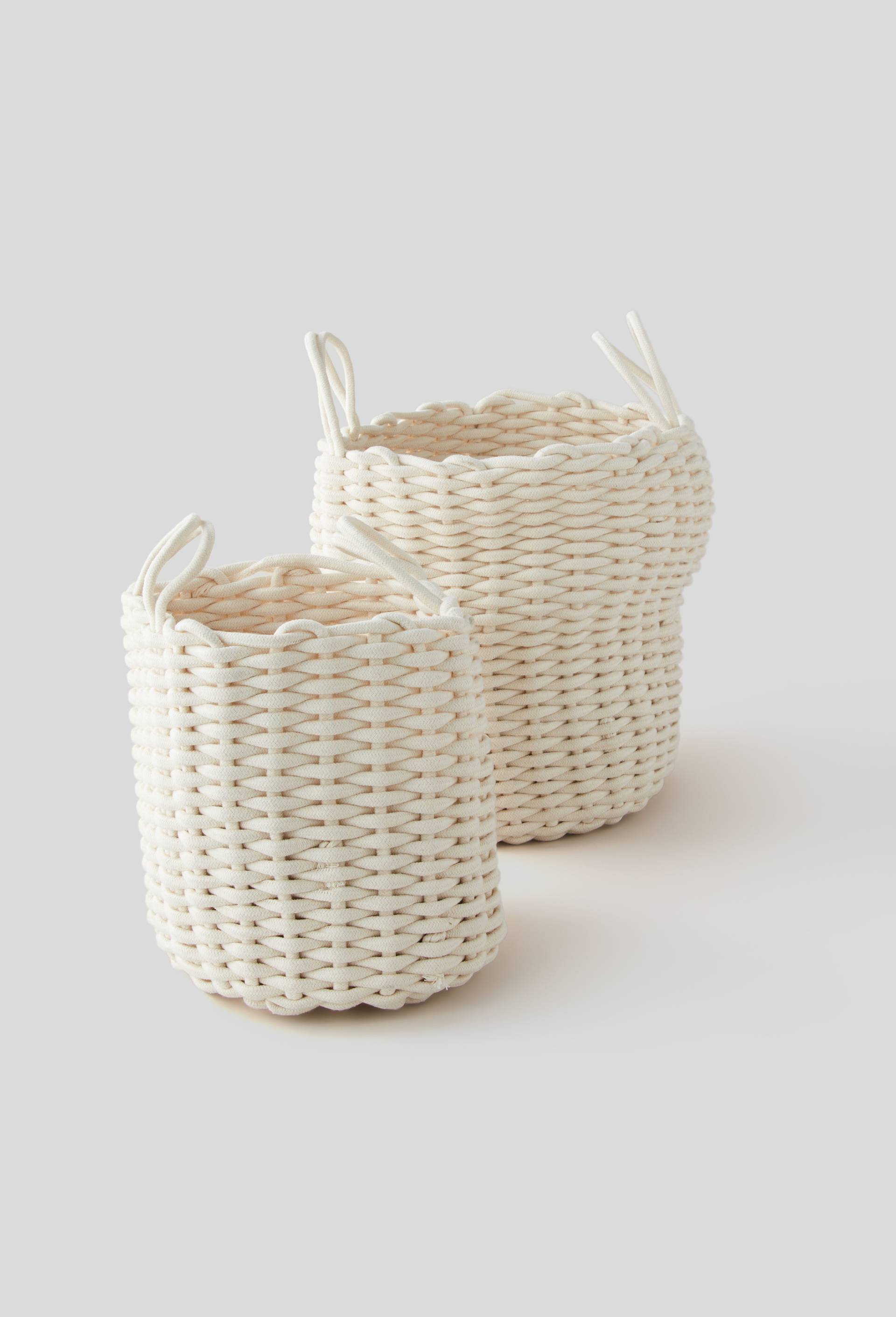 Panier en corde, grand modèle, Ecru, large image number 1.0