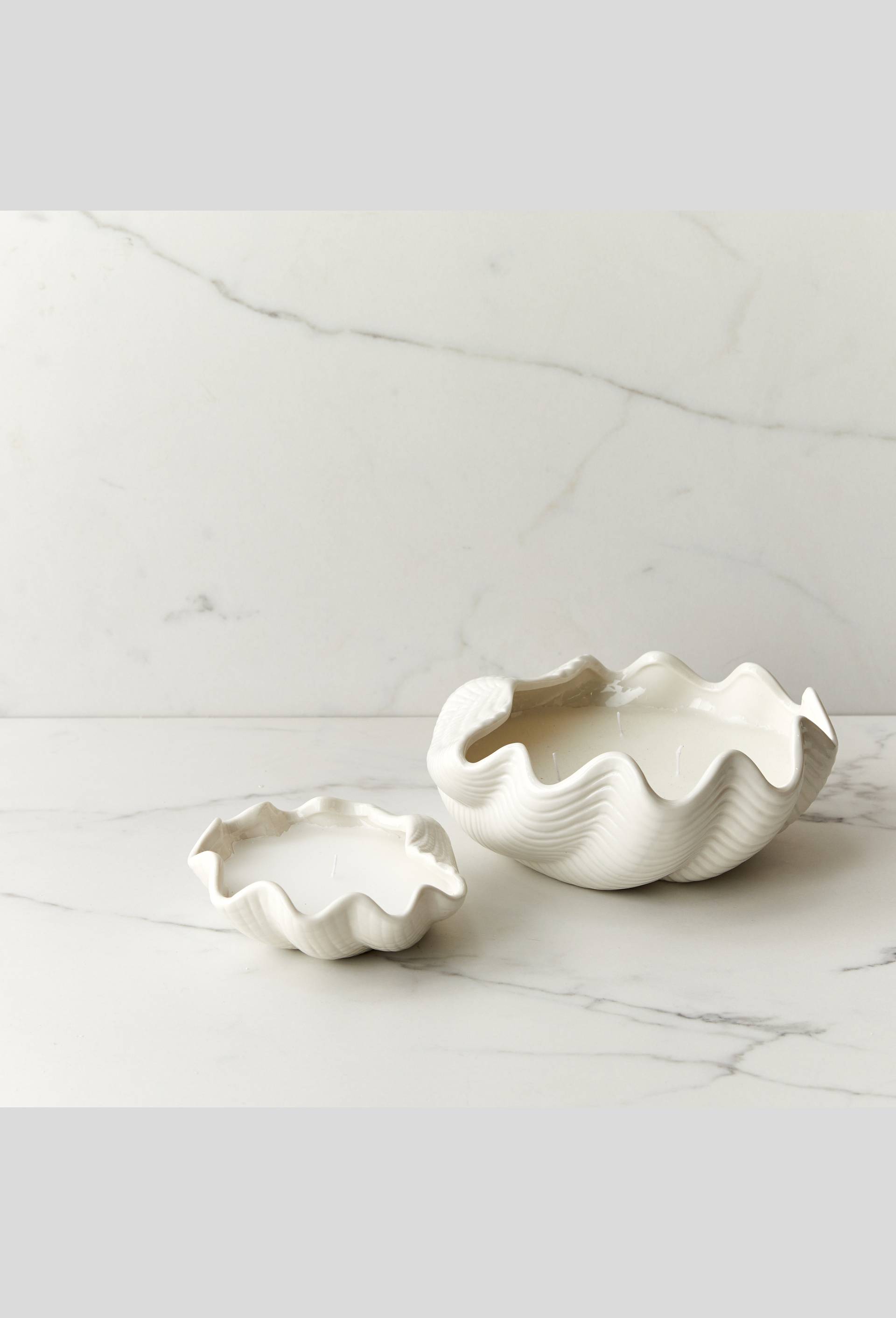Bougie coquillage, Blanc, large image number 2