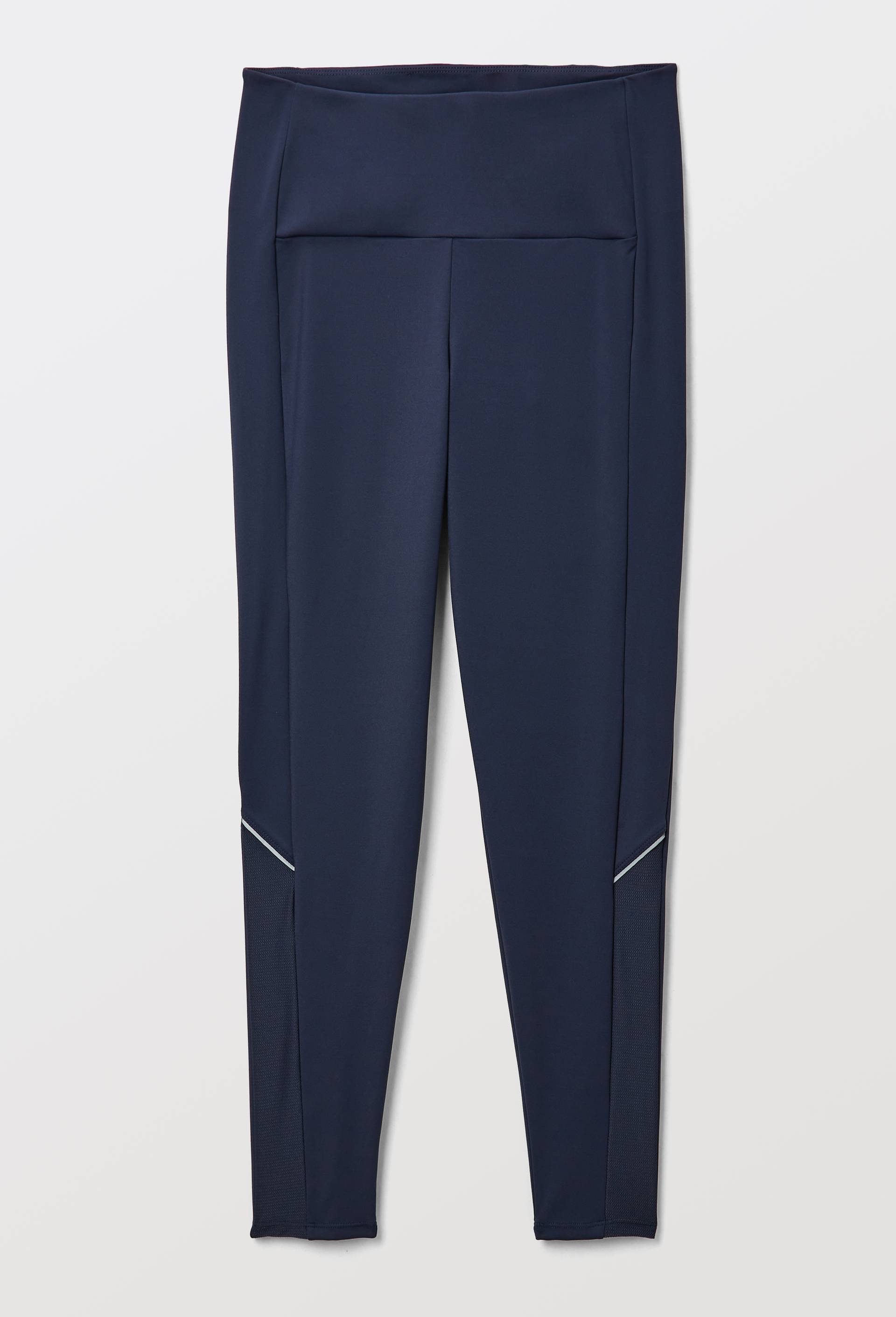 Legging de sport uni avec d&eacute;tail r&eacute;sille, Bleu fonc&eacute;, large image number 2