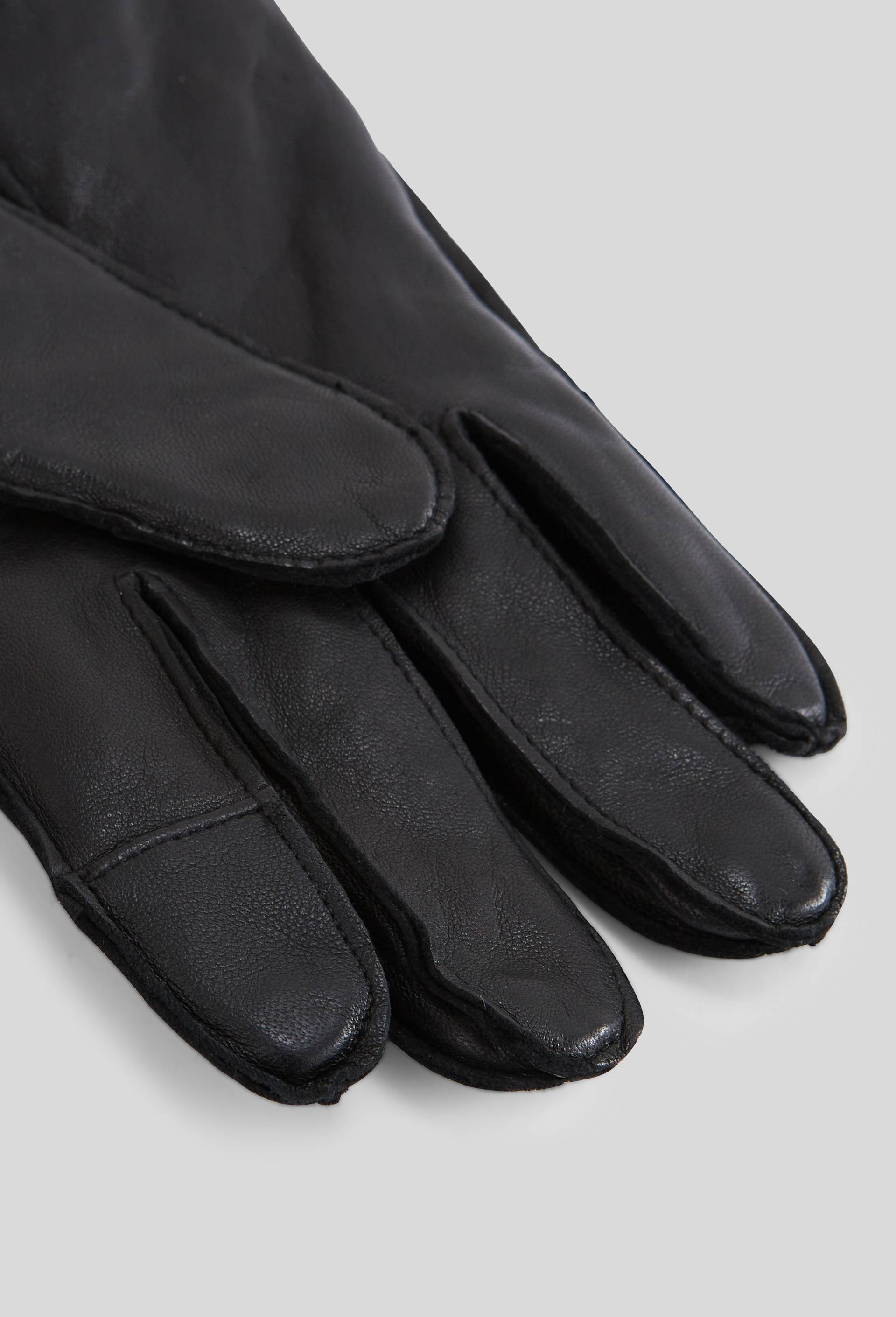 Gants en cuir, Noir, large image number 1