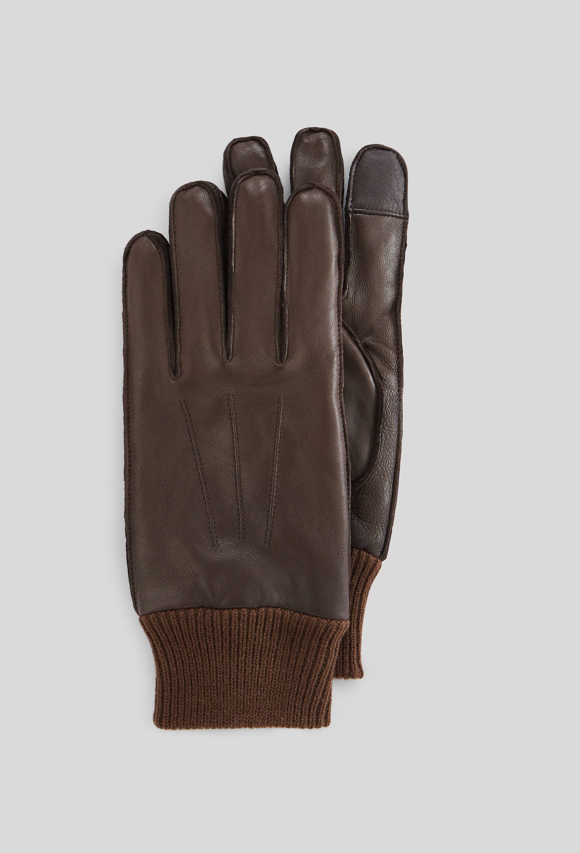 Gants en cuir, Brun, large image number 0