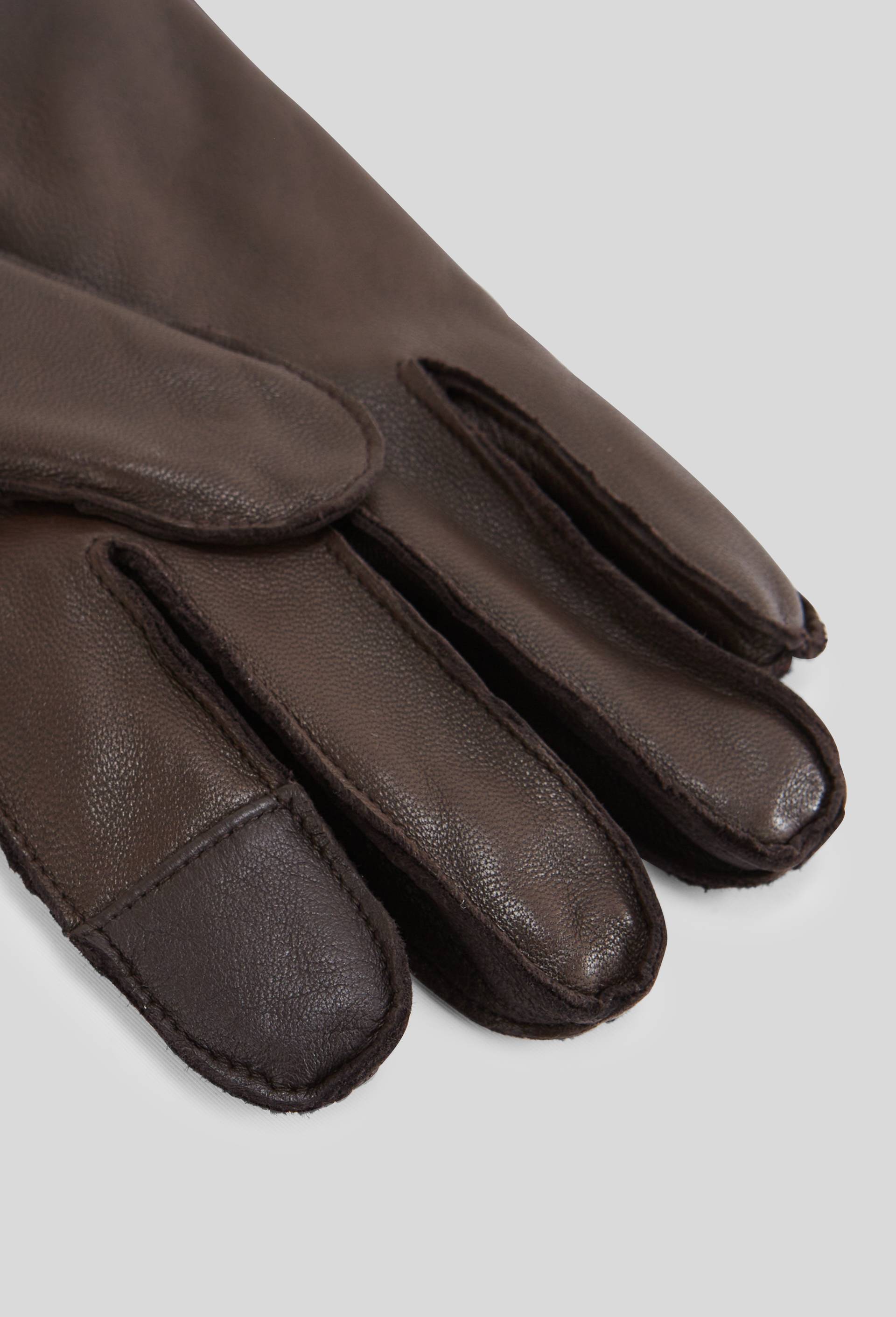 Gants en cuir, Brun, large image number 1
