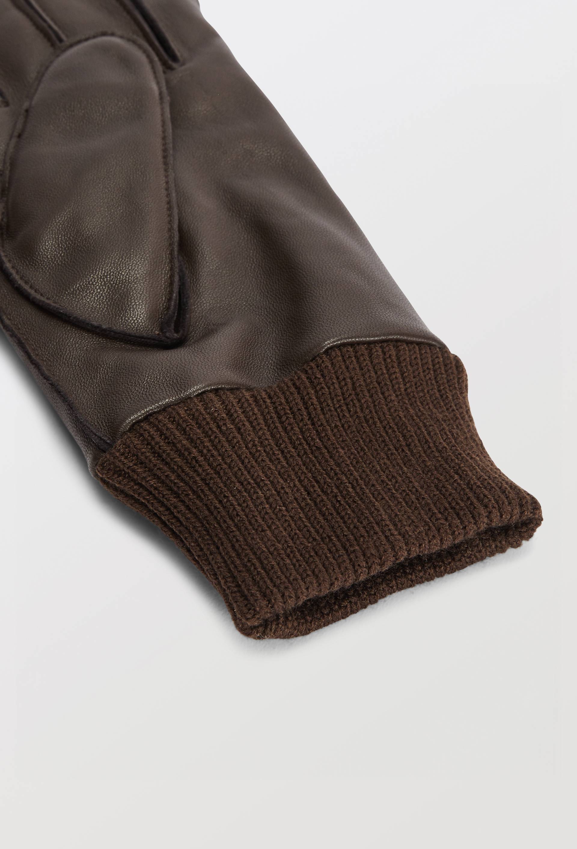 Gants en cuir, Brun, large image number 1.0