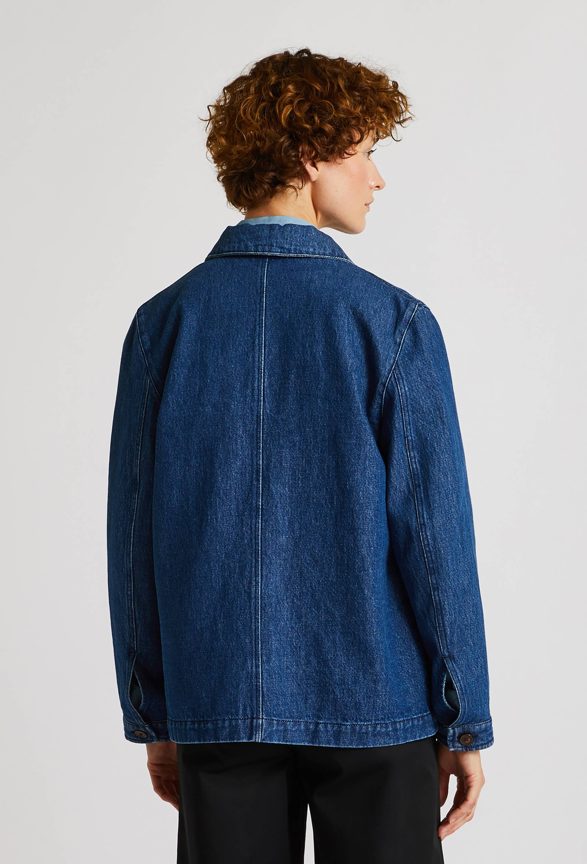 Veste denim, Bleu fonc&eacute;, large image number 1.0