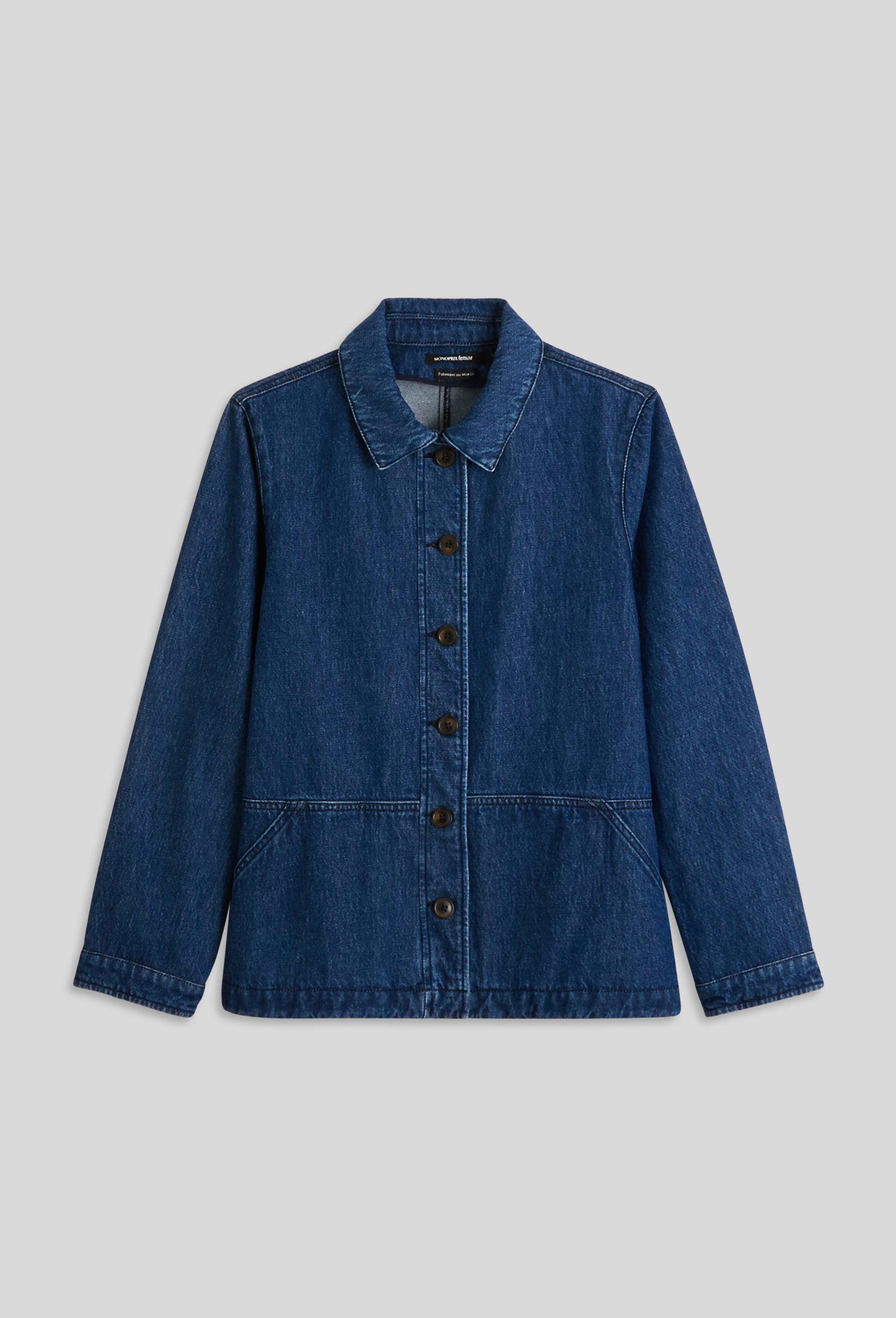 Veste denim, Bleu fonc&eacute;, large image number 2.0