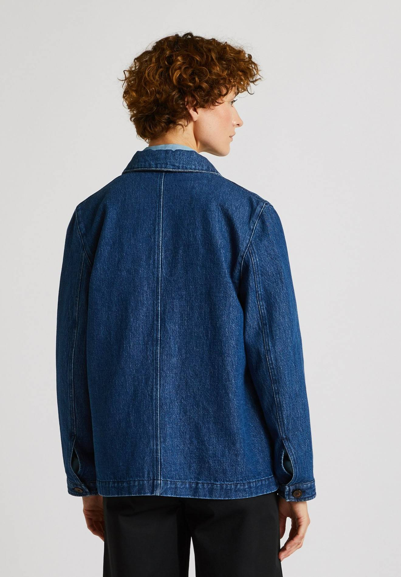 Veste denim, Bleu fonc&eacute;, large image number 4.0