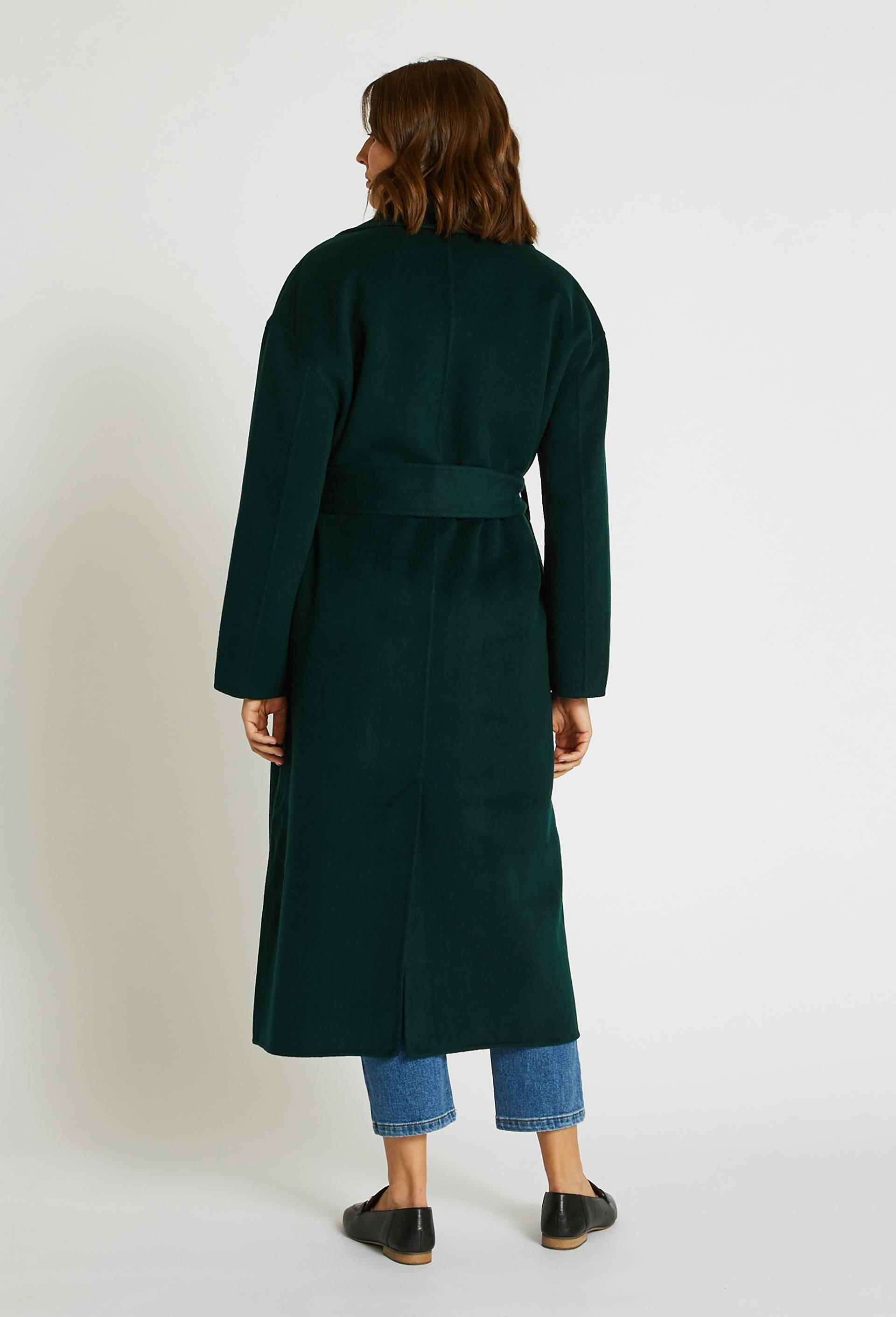 Manteau style peignoir double face, Vert foncé, large image number 2.0