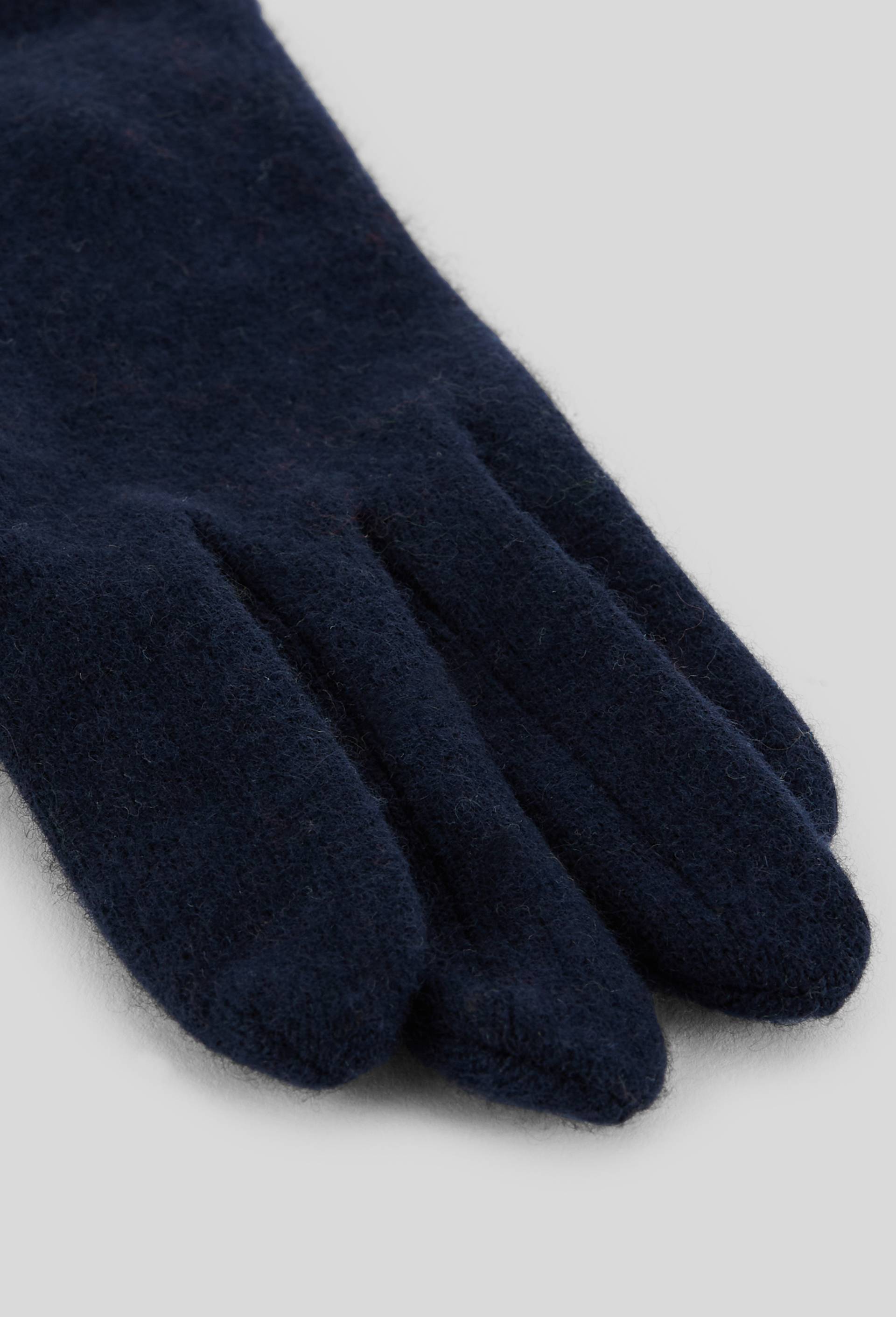 Gants tactiles contenant de la laine, Bleu foncé, large image number 1