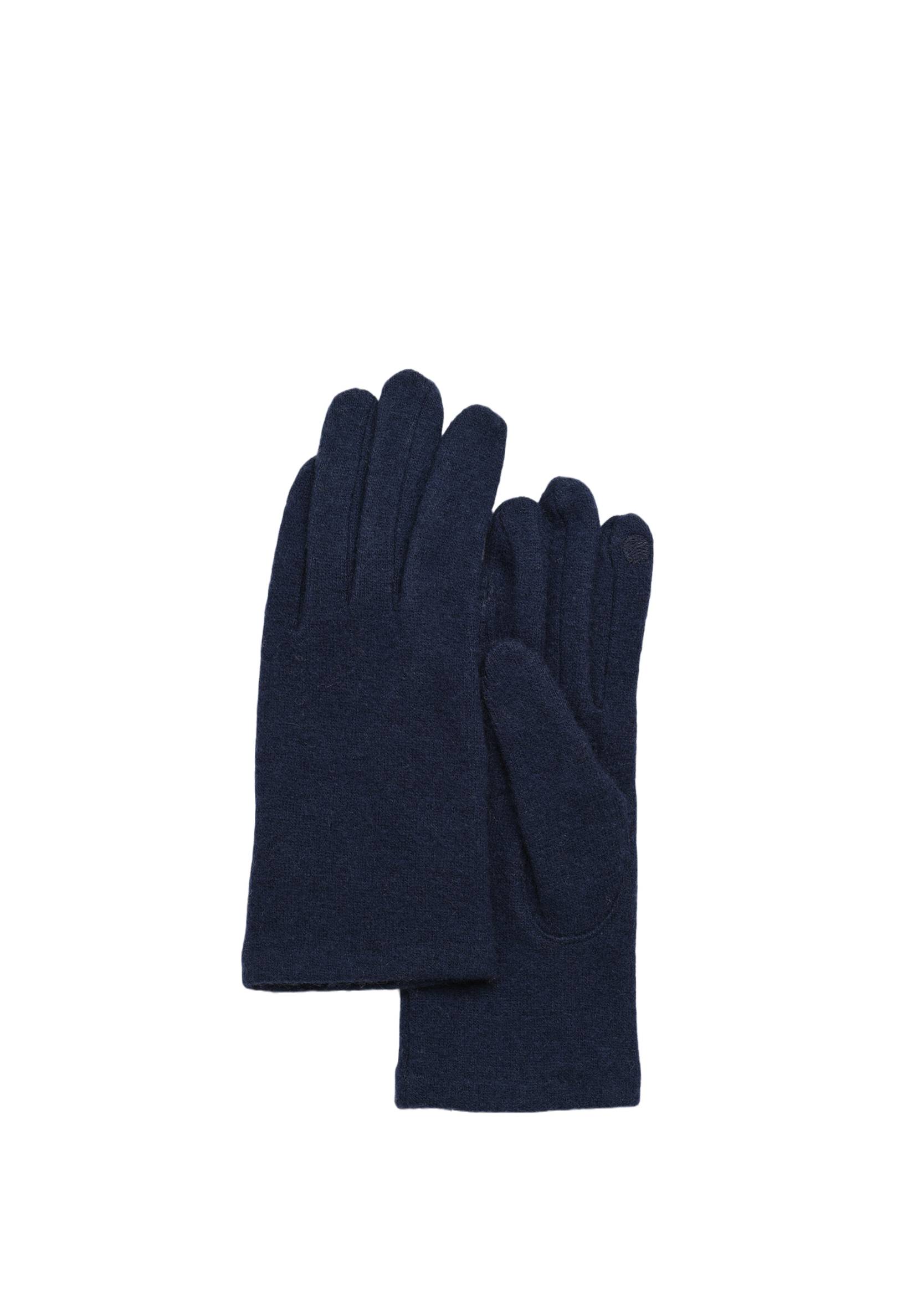 Gants tactiles contenant de la laine, Bleu foncé, large image number 2