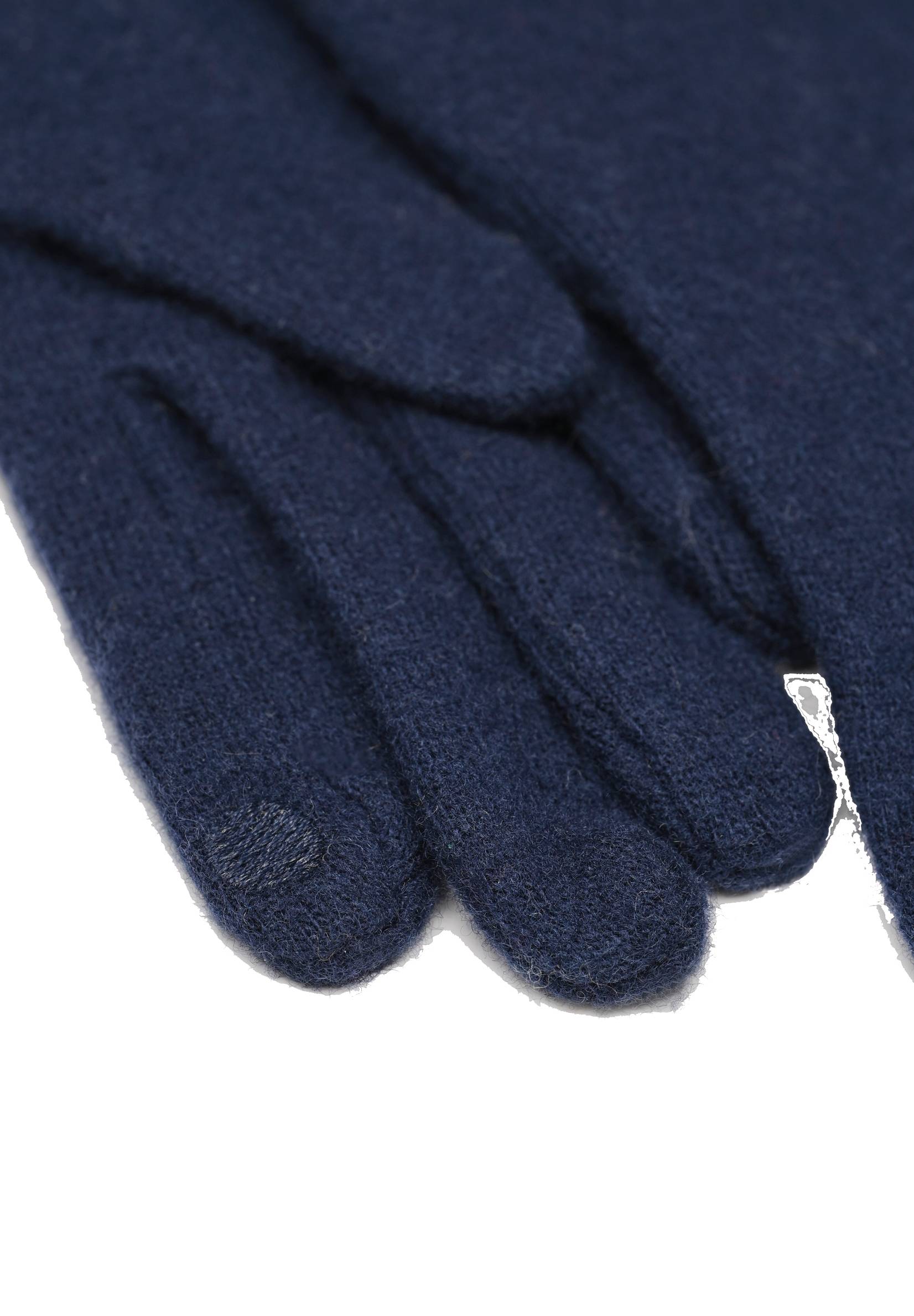 Gants tactiles contenant de la laine, Bleu foncé, large image number 3