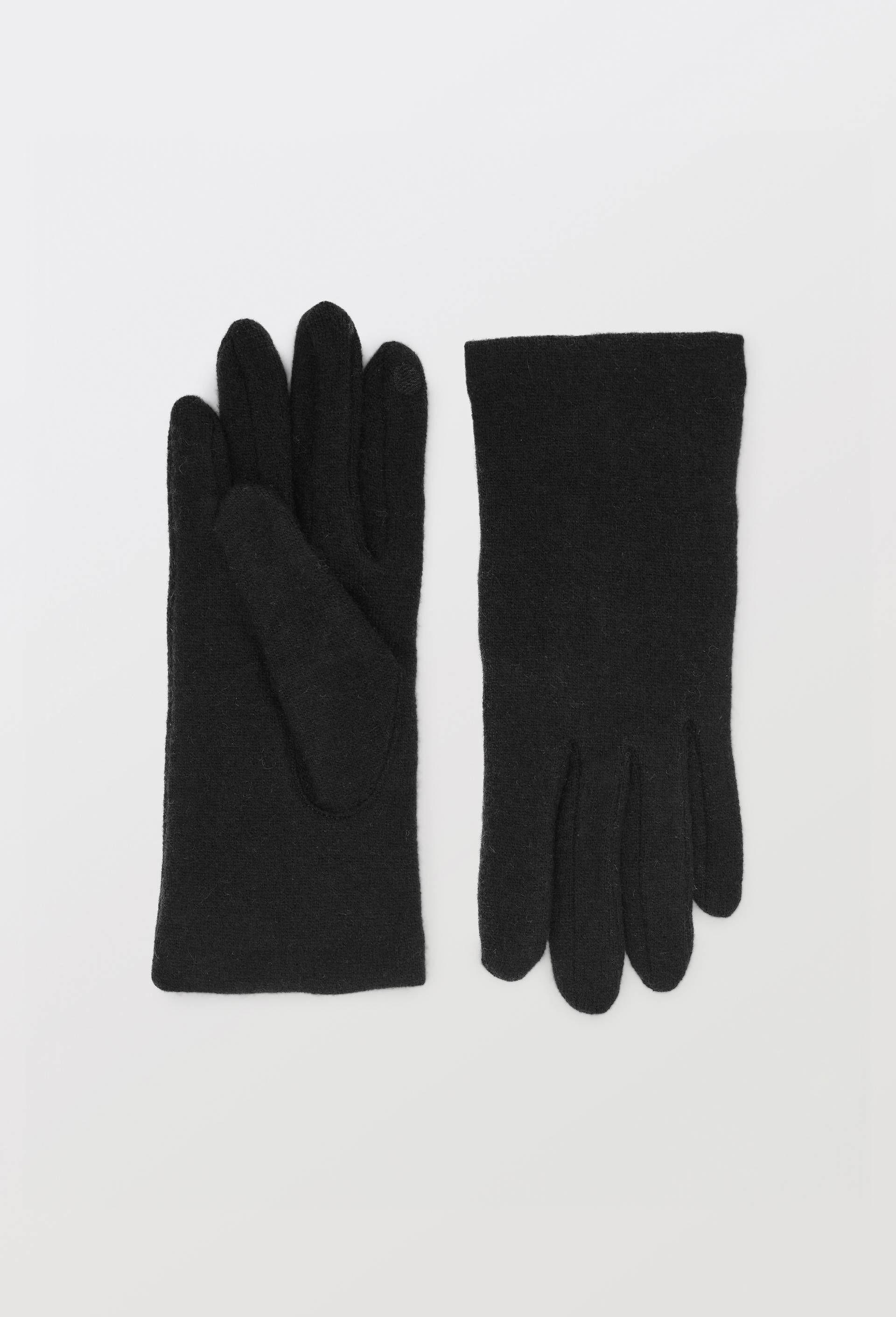Gants tactiles contenant de la laine, Noir, swatch image