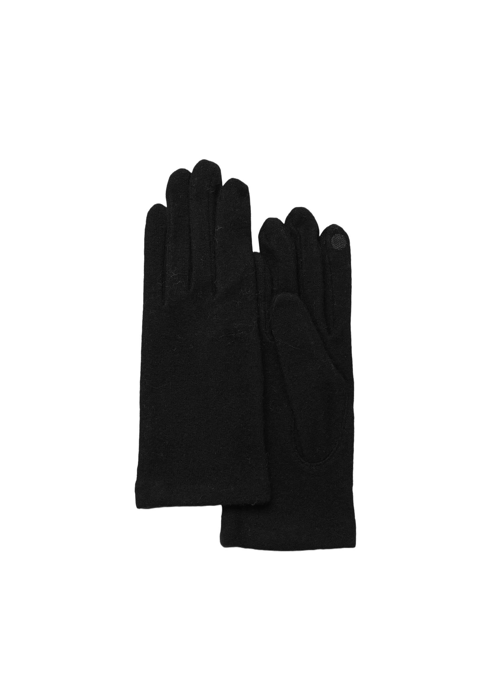 Gants tactiles contenant de la laine, Noir, large image number 2
