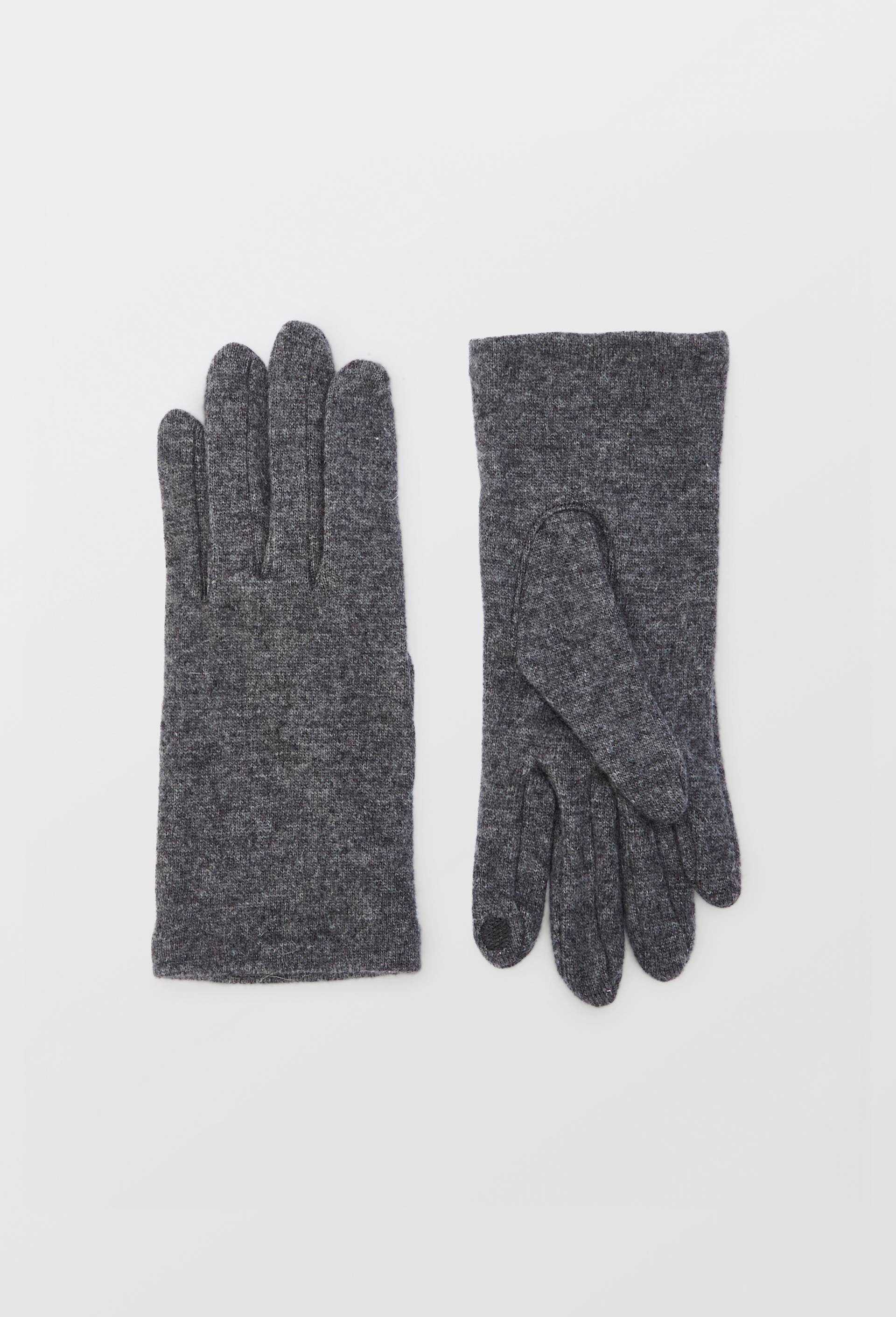 Gants tactiles contenant de la laine, Gris, large image number 0